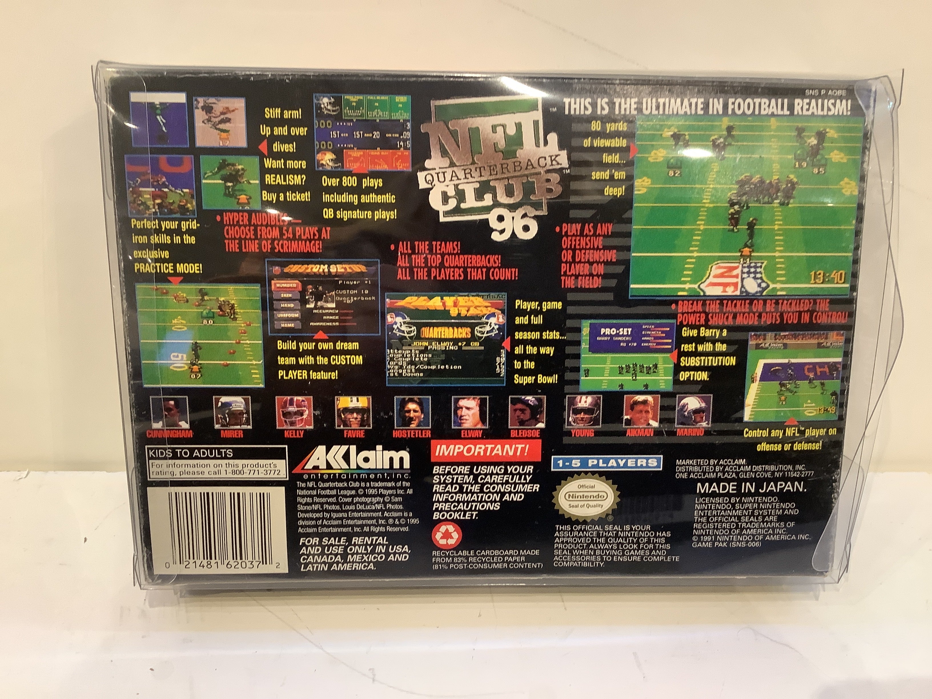 NFL Quarterback Club 96 - Super Nintendo - Image 2