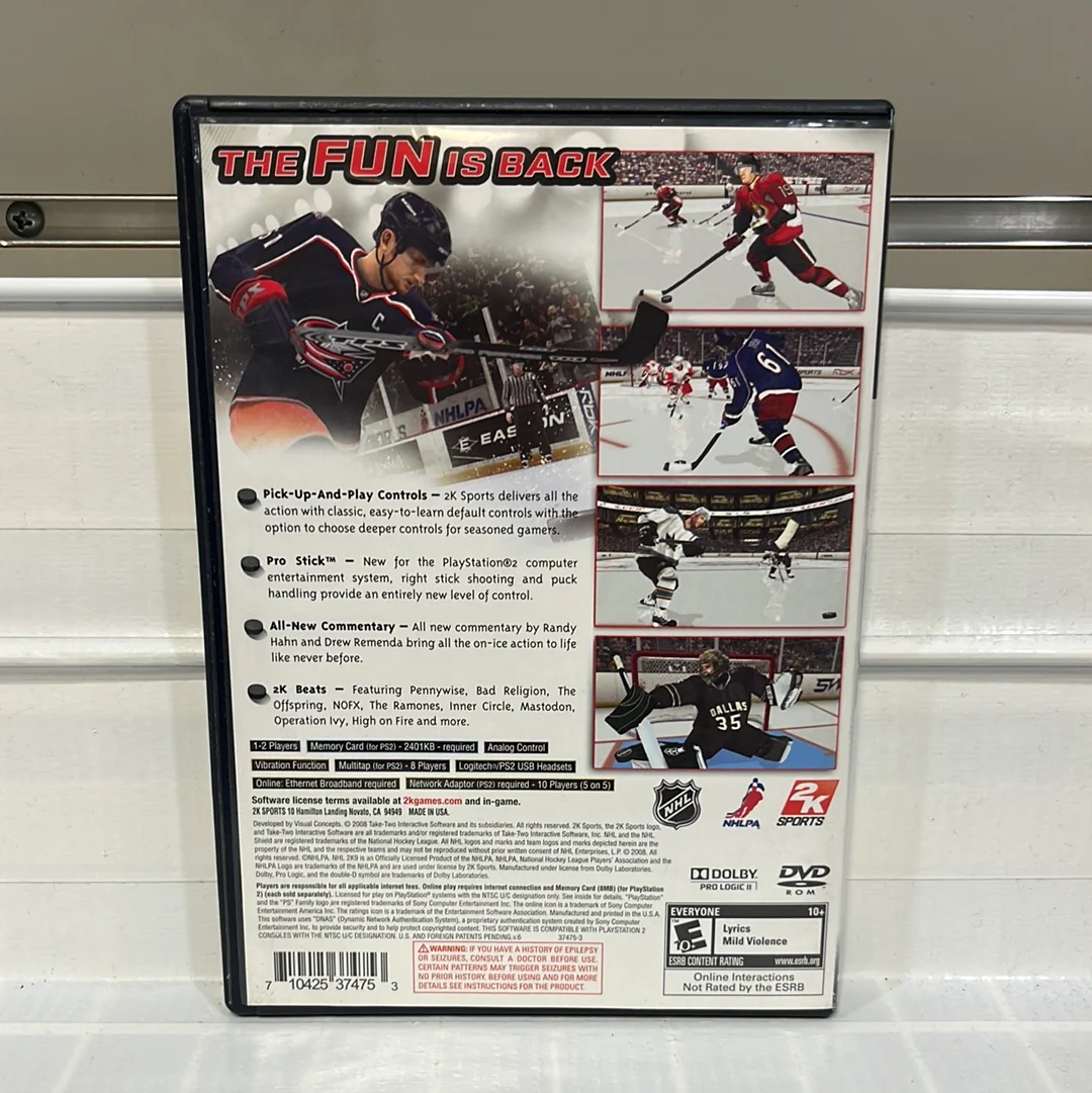 NHL 2K9 - Playstation 2 - Image 2