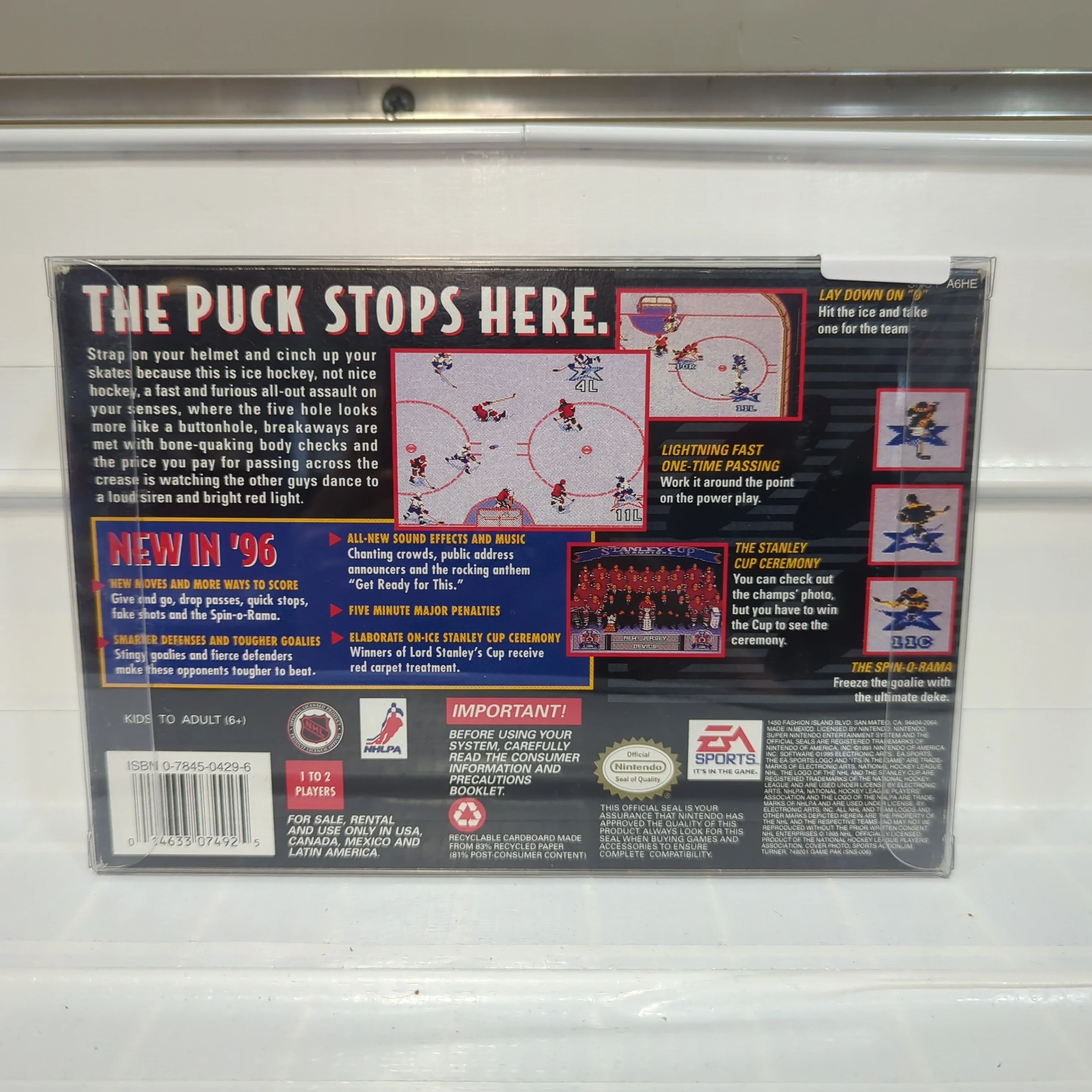 NHL 96 - Super Nintendo - Image 2