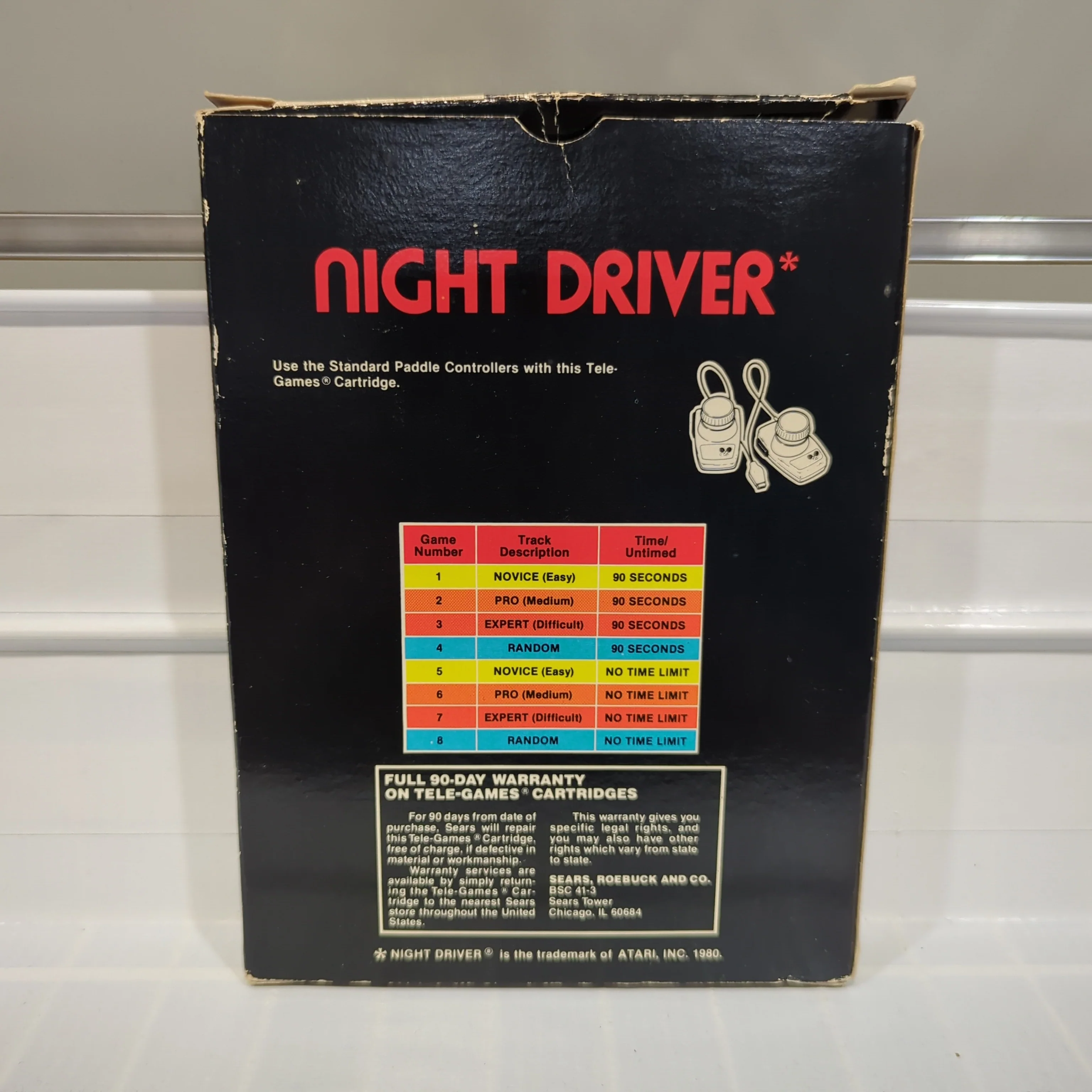 Night Driver [Tele Games] - Atari 2600 - Image 2