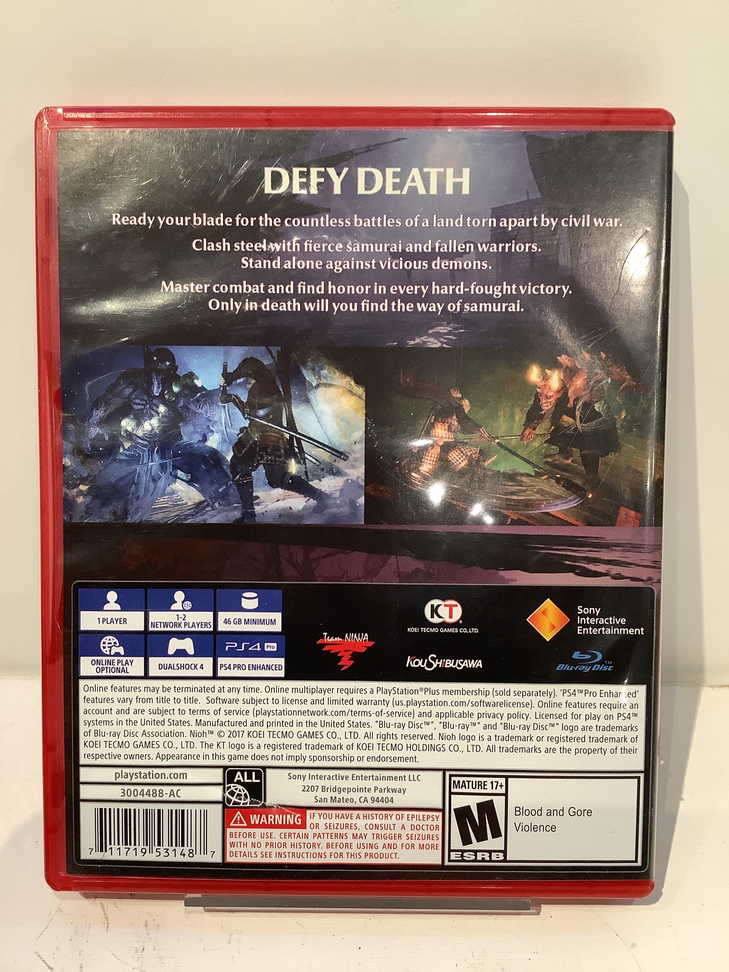 Nioh [Playstation Hits] - Playstation 4 - Image 2