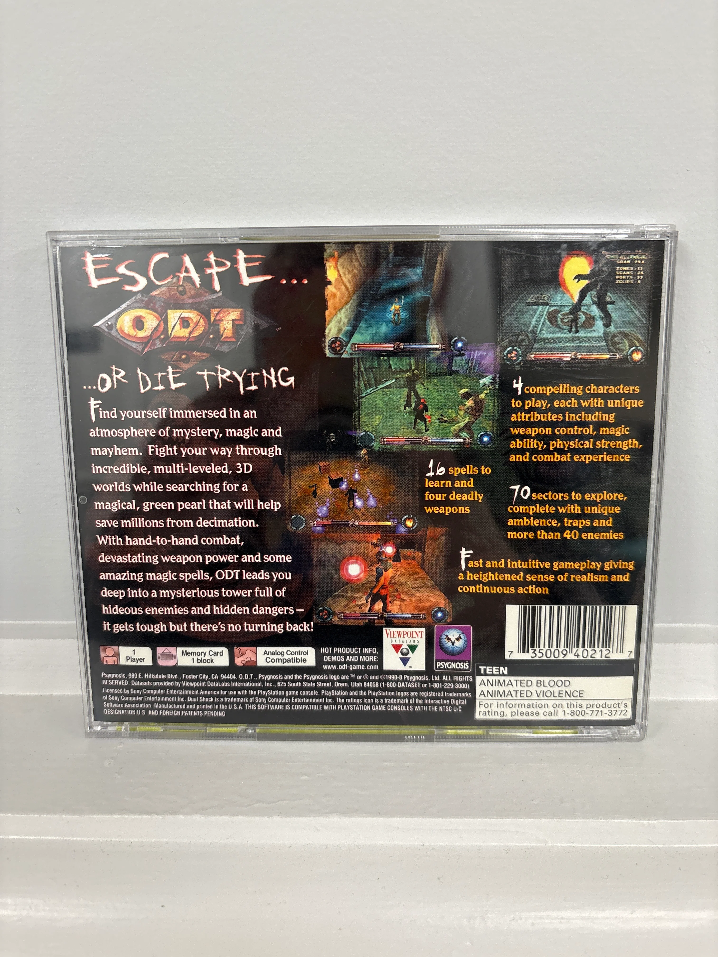 ODT Escape or Die Trying - Playstation - Image 2