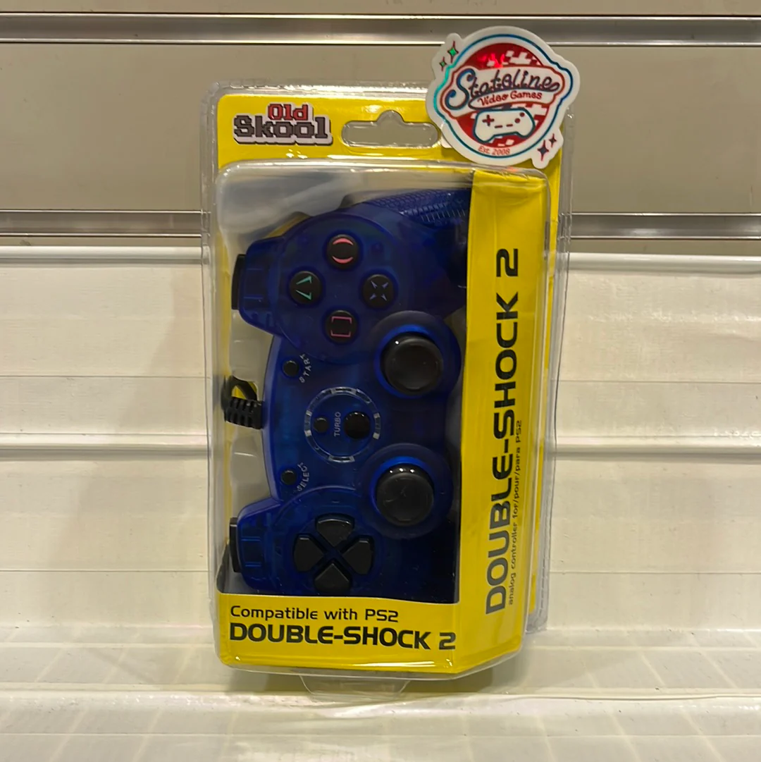 Old Skool Wired Double Shock 2 Controller - Playstation 2 - Image 3