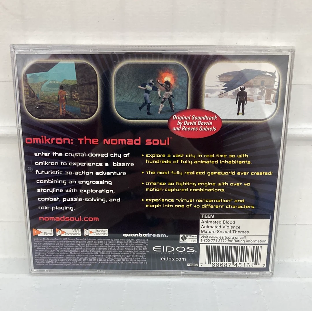 Omikron The Nomad Soul - Sega Dreamcast - Image 2