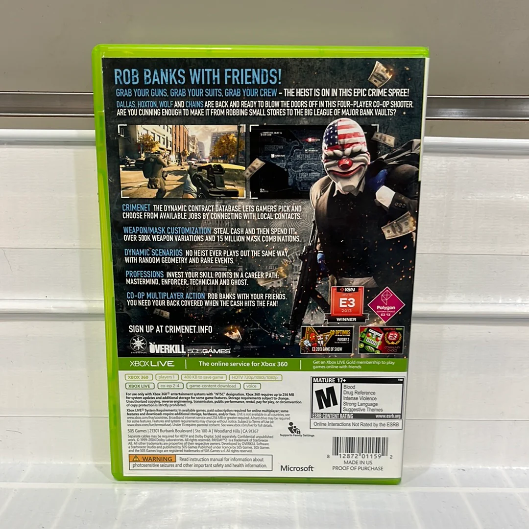 Payday 2 - Xbox 360 - Image 2