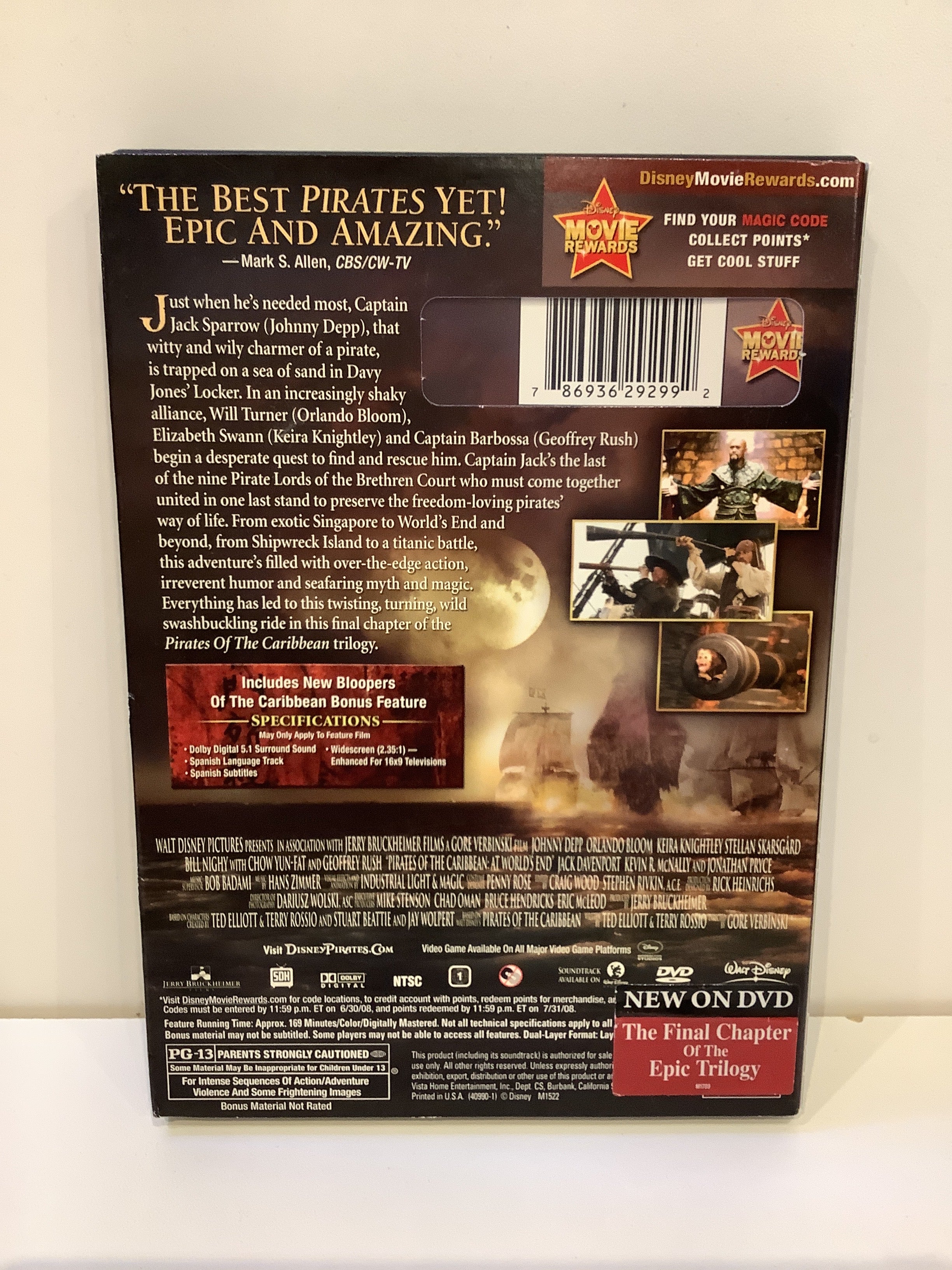 Pirate's of the Caribbean: At World's End - DVD - Image 2