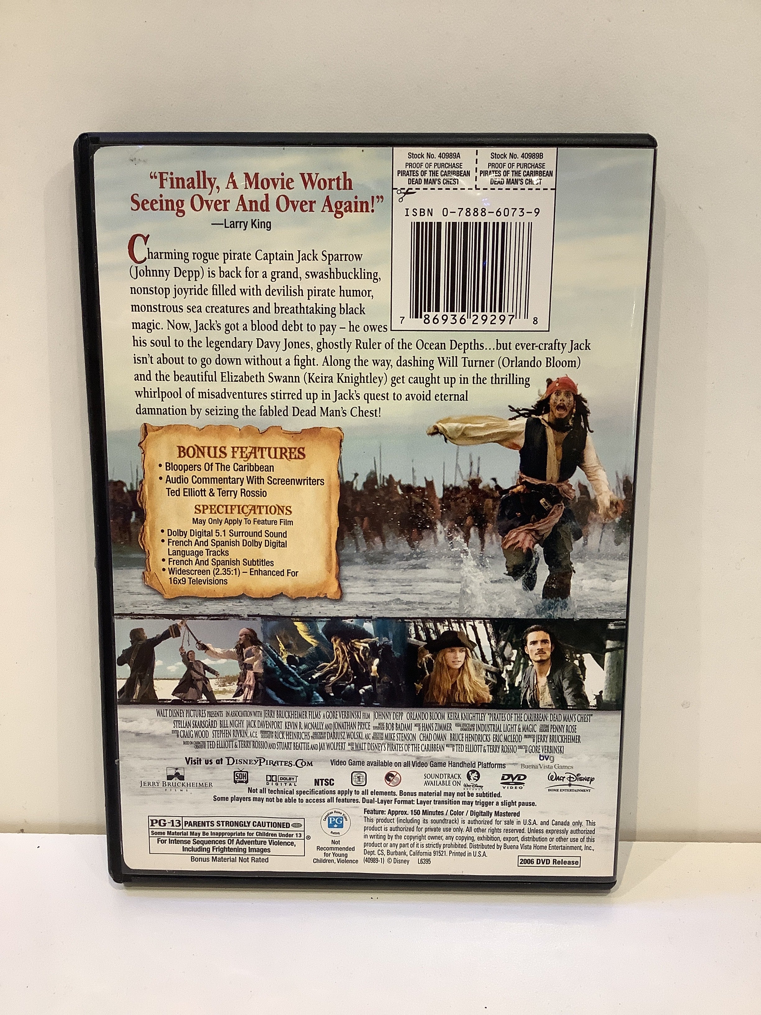 Pirates of the Caribbean: Dean Man's Chest - DVD - Image 2