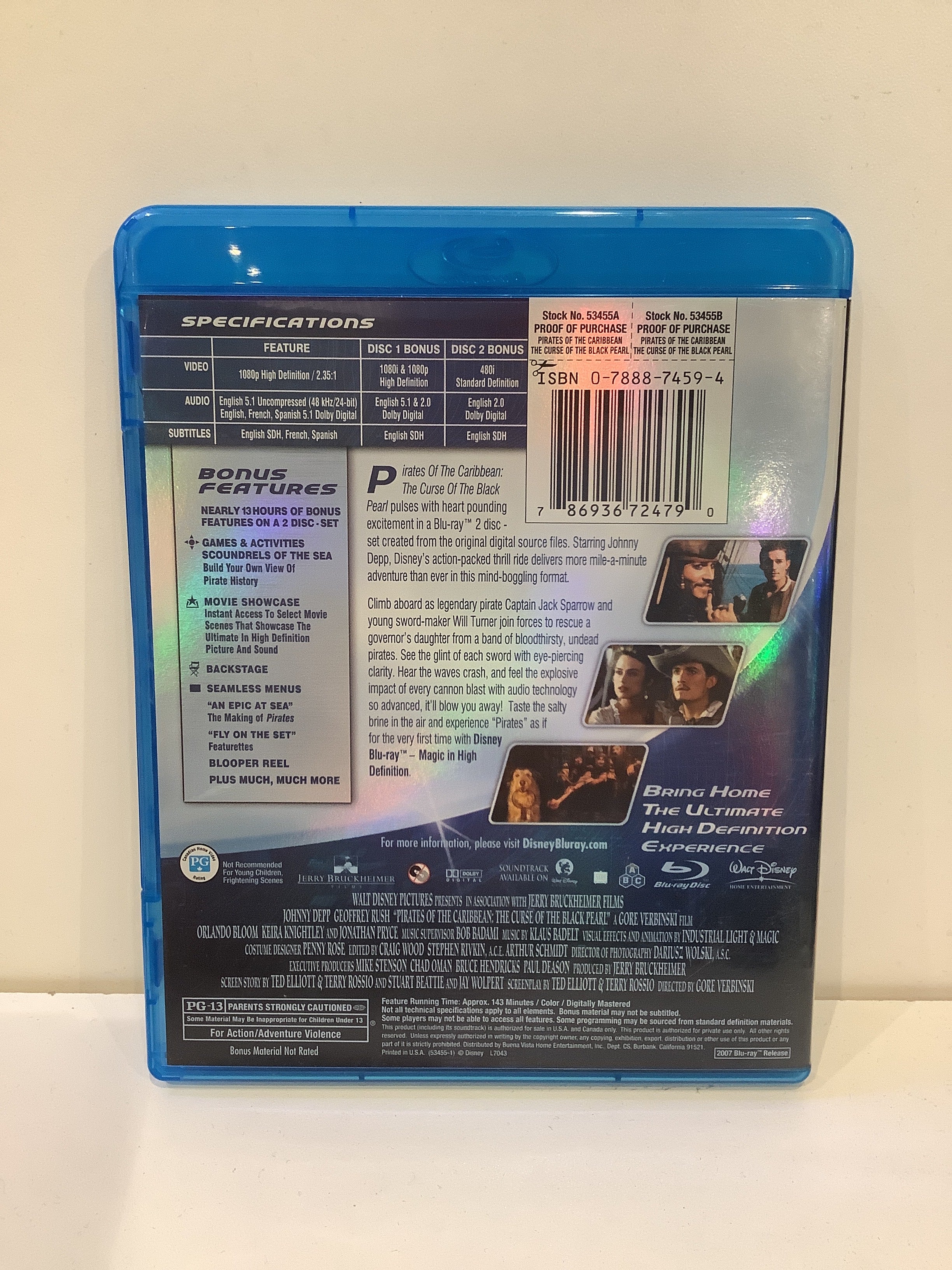 Pirates of the Caribbean: The Curse of the Black Pearl - Blu-Ray - Image 2
