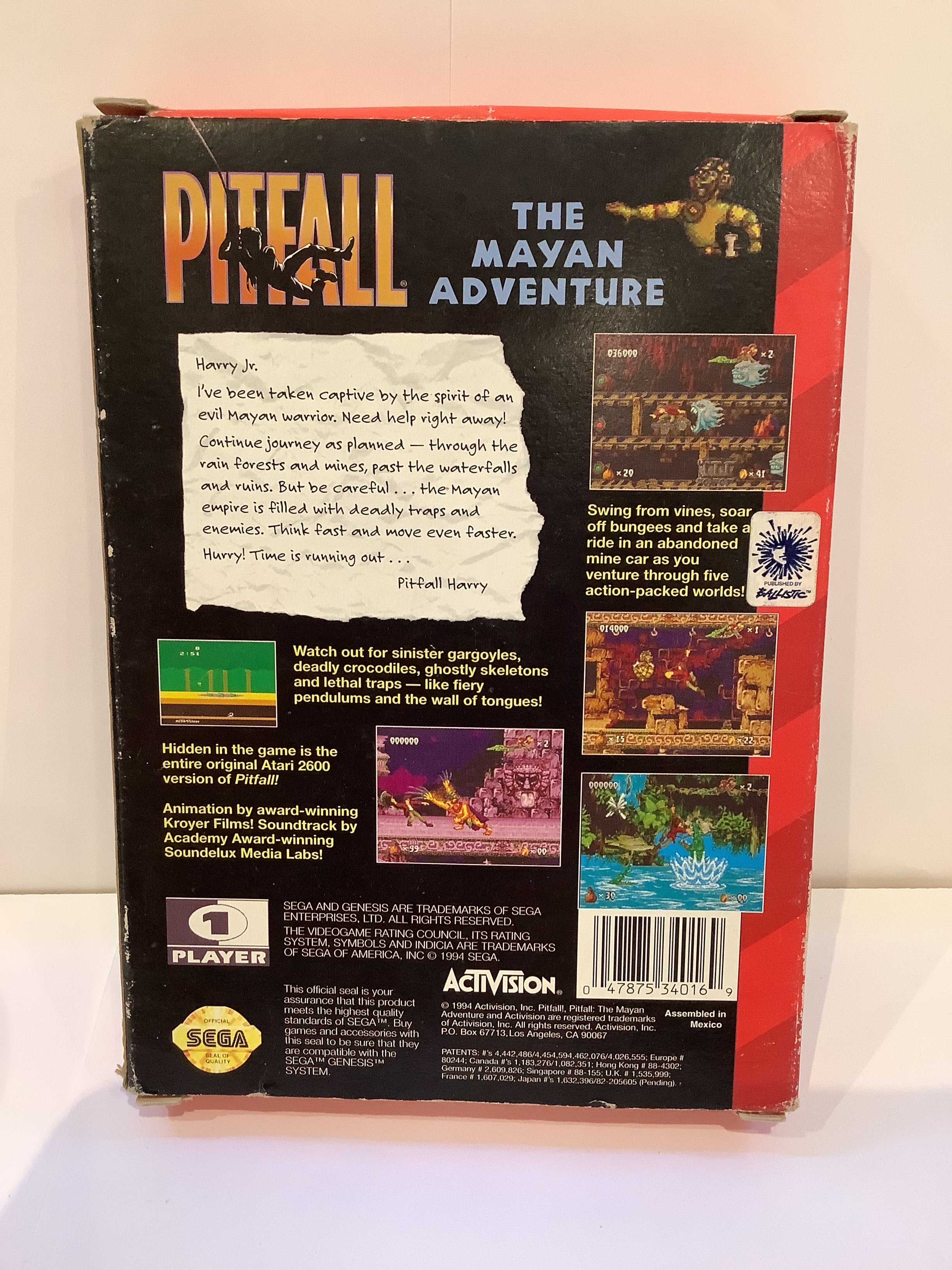 Pitfall Mayan Adventure - Sega Genesis - Image 2