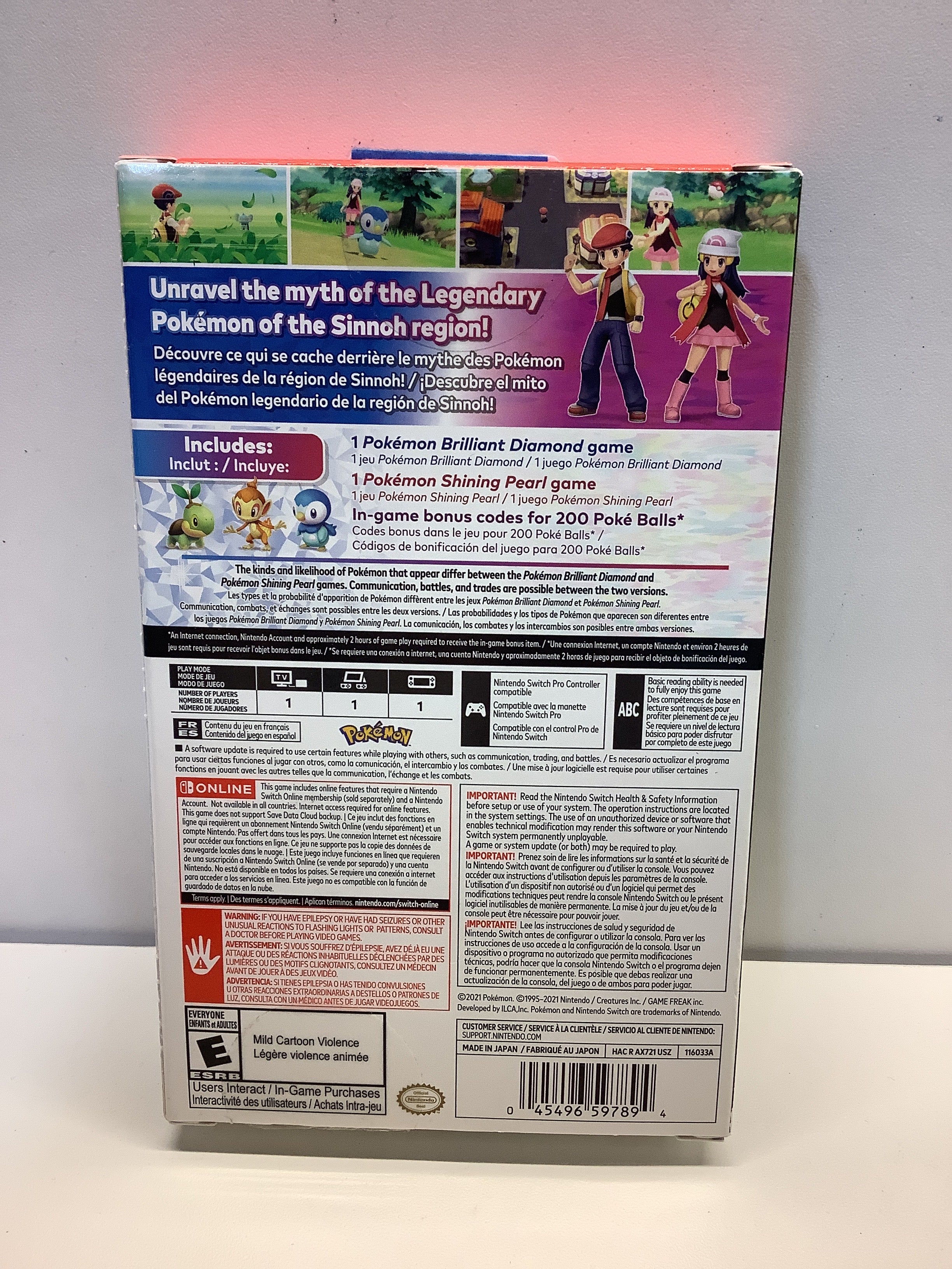 Pokemon Brilliant Diamond & Shining Pearl Double Pack - Nintendo Switch - Image 2