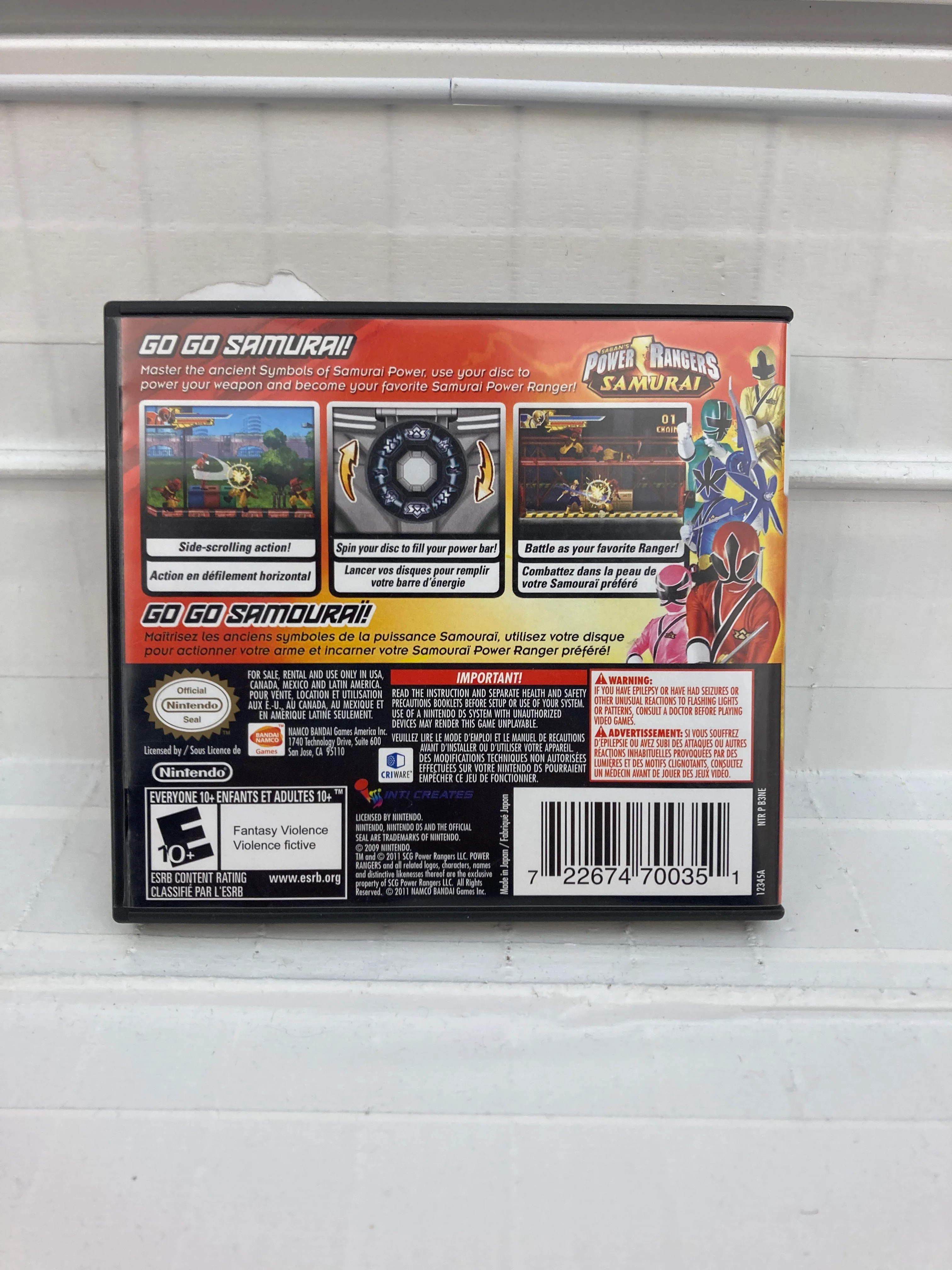 Power Rangers Samurai - Nintendo DS - Image 2