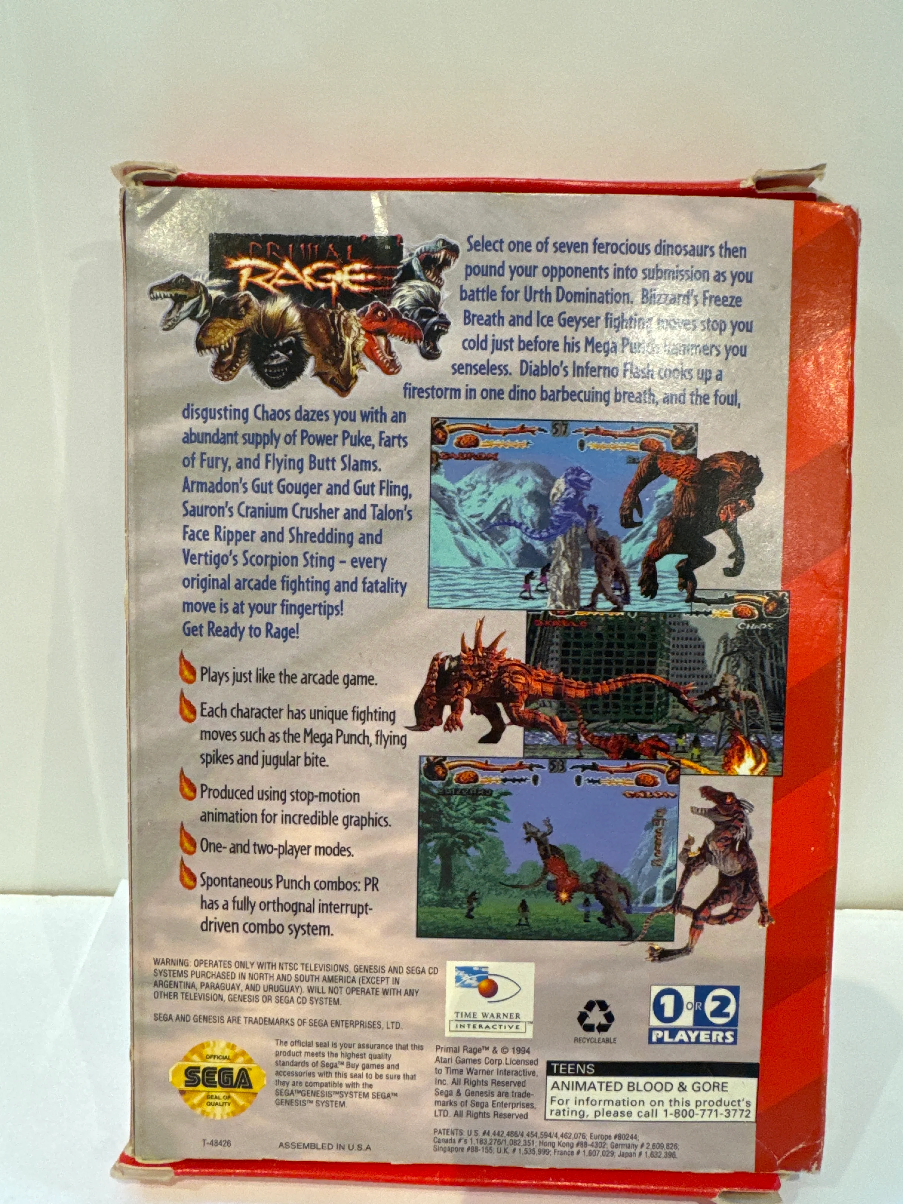 Primal Rage - Sega Genesis - Image 3