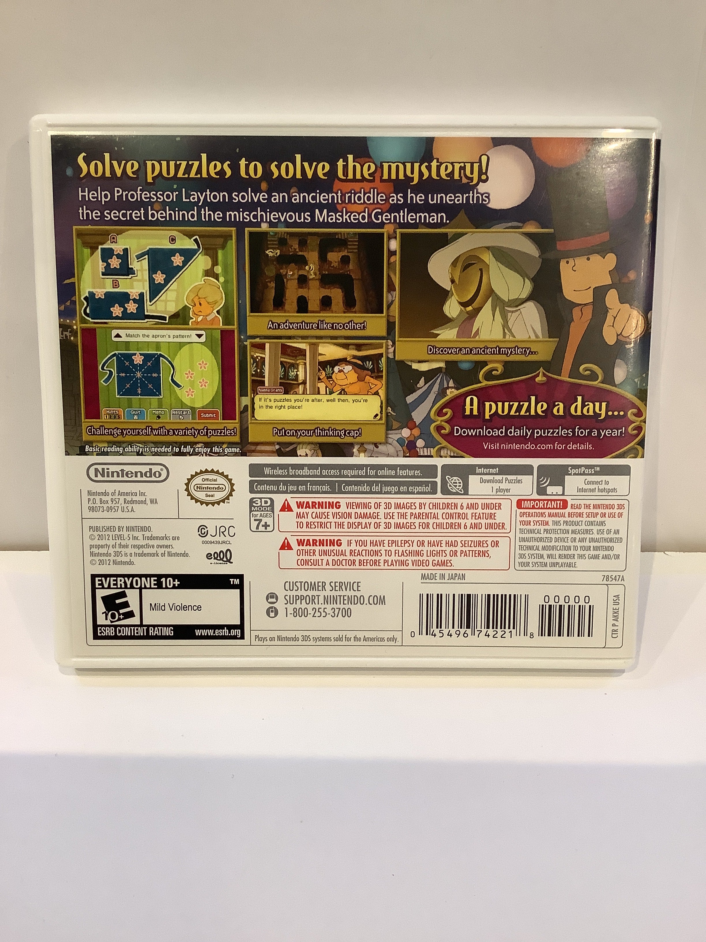 Professor Layton and The Miracle Mask - Nintendo 3DS - Image 2