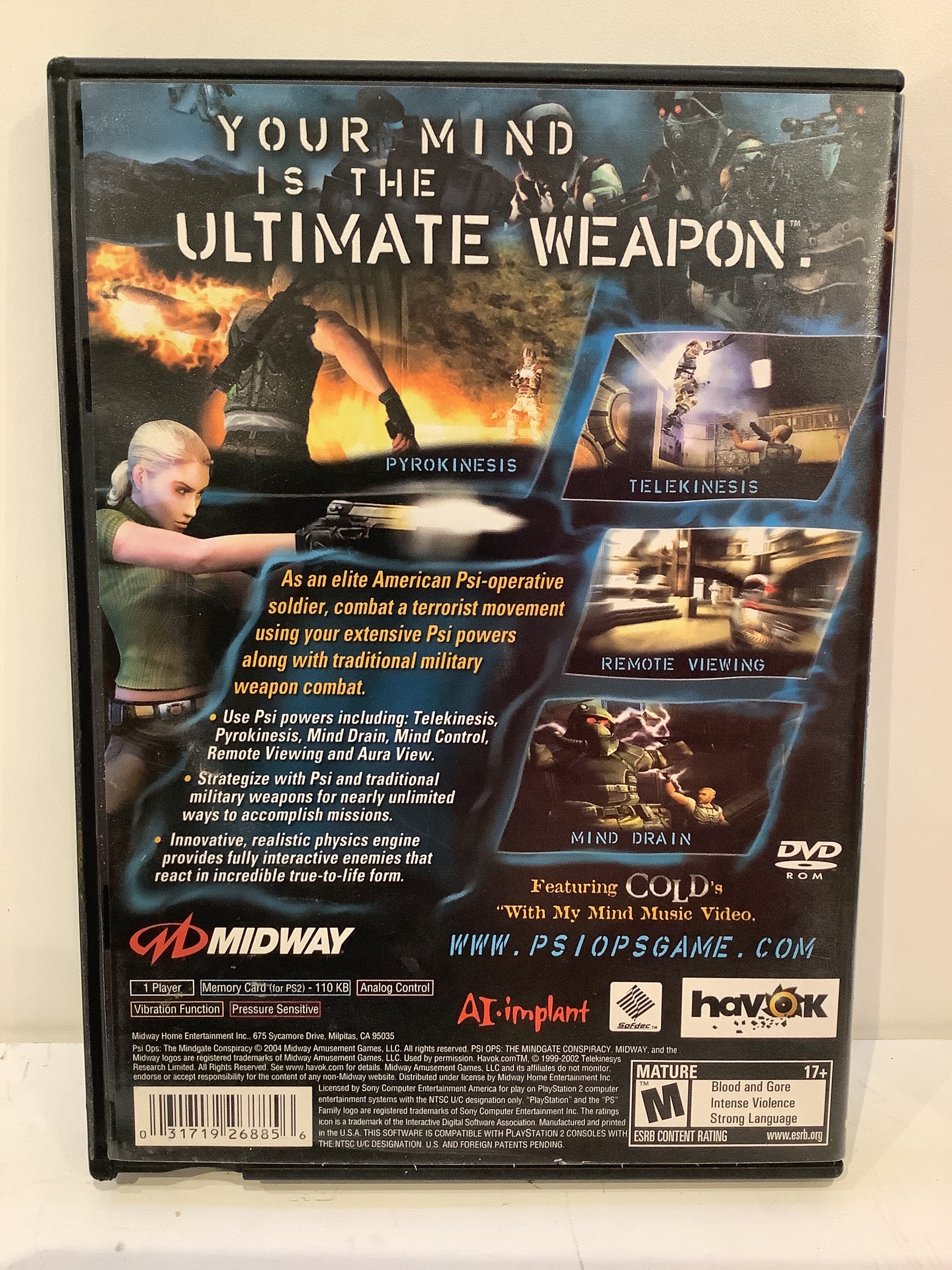 Psi-Ops Mindgate Conspiracy - Playstation 2 - Image 2