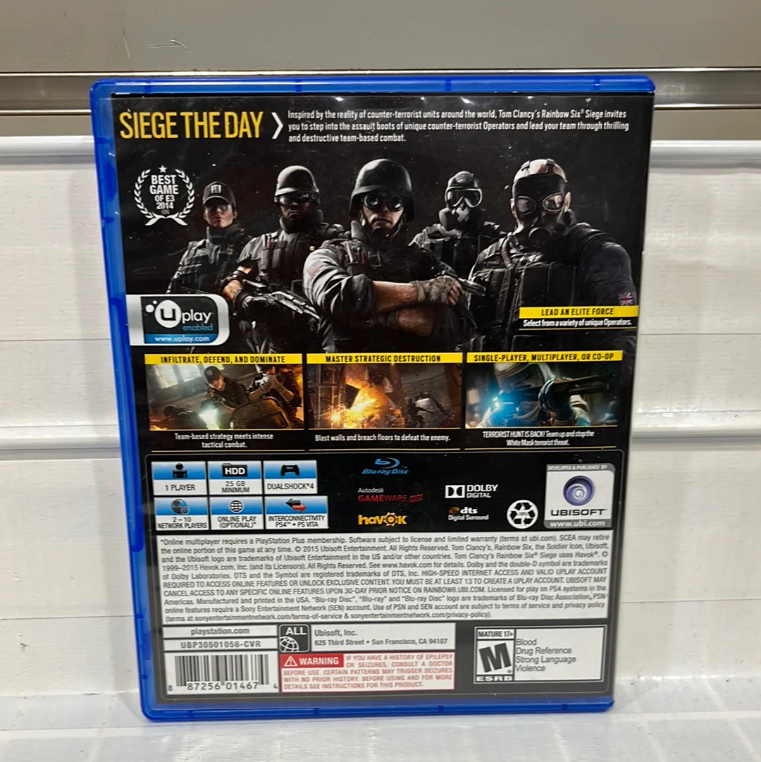 Rainbow Six Siege - Playstation 4 - Image 2