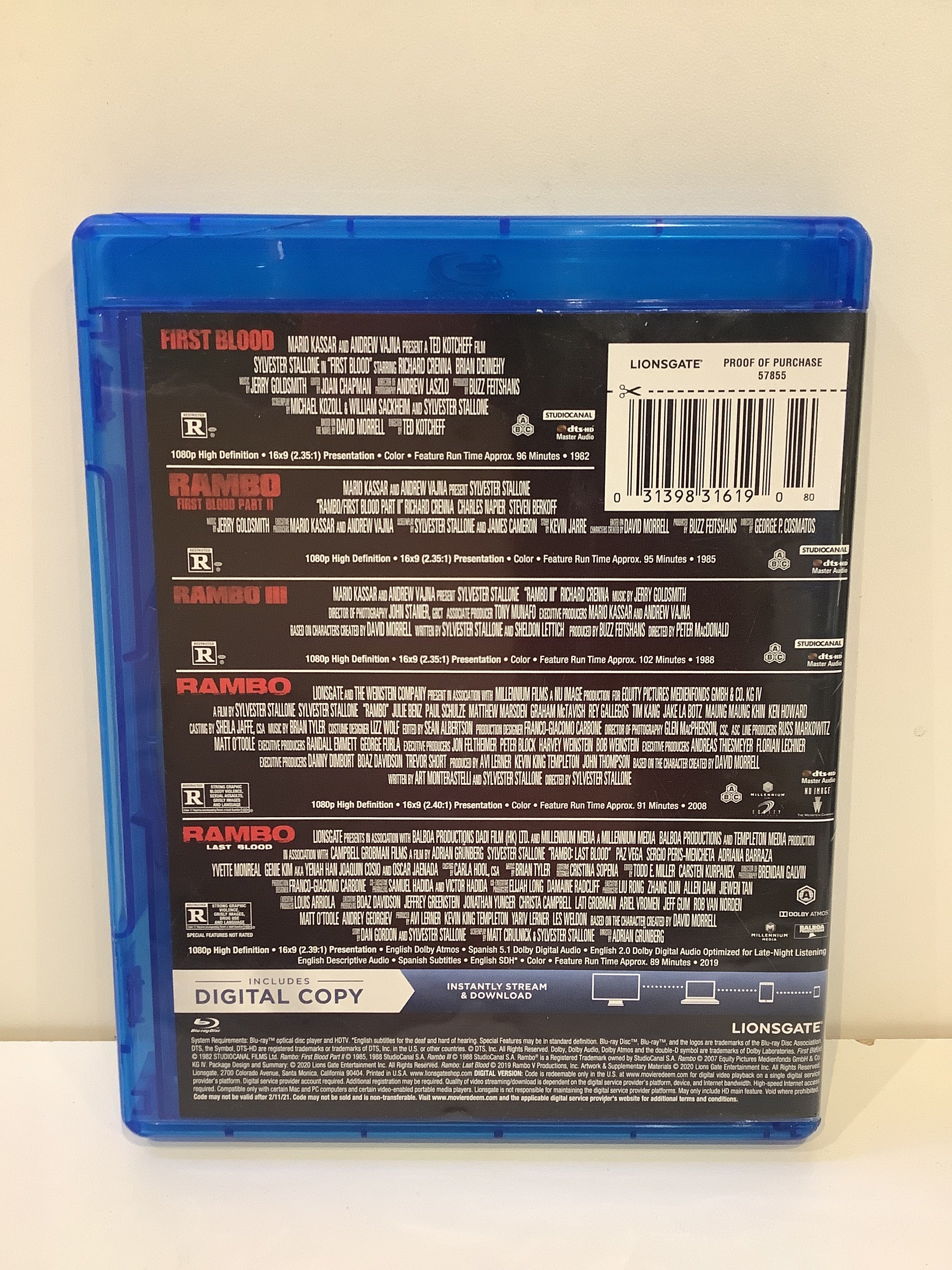 Rambo: 5-Film Collection - Blu-Ray - Image 2