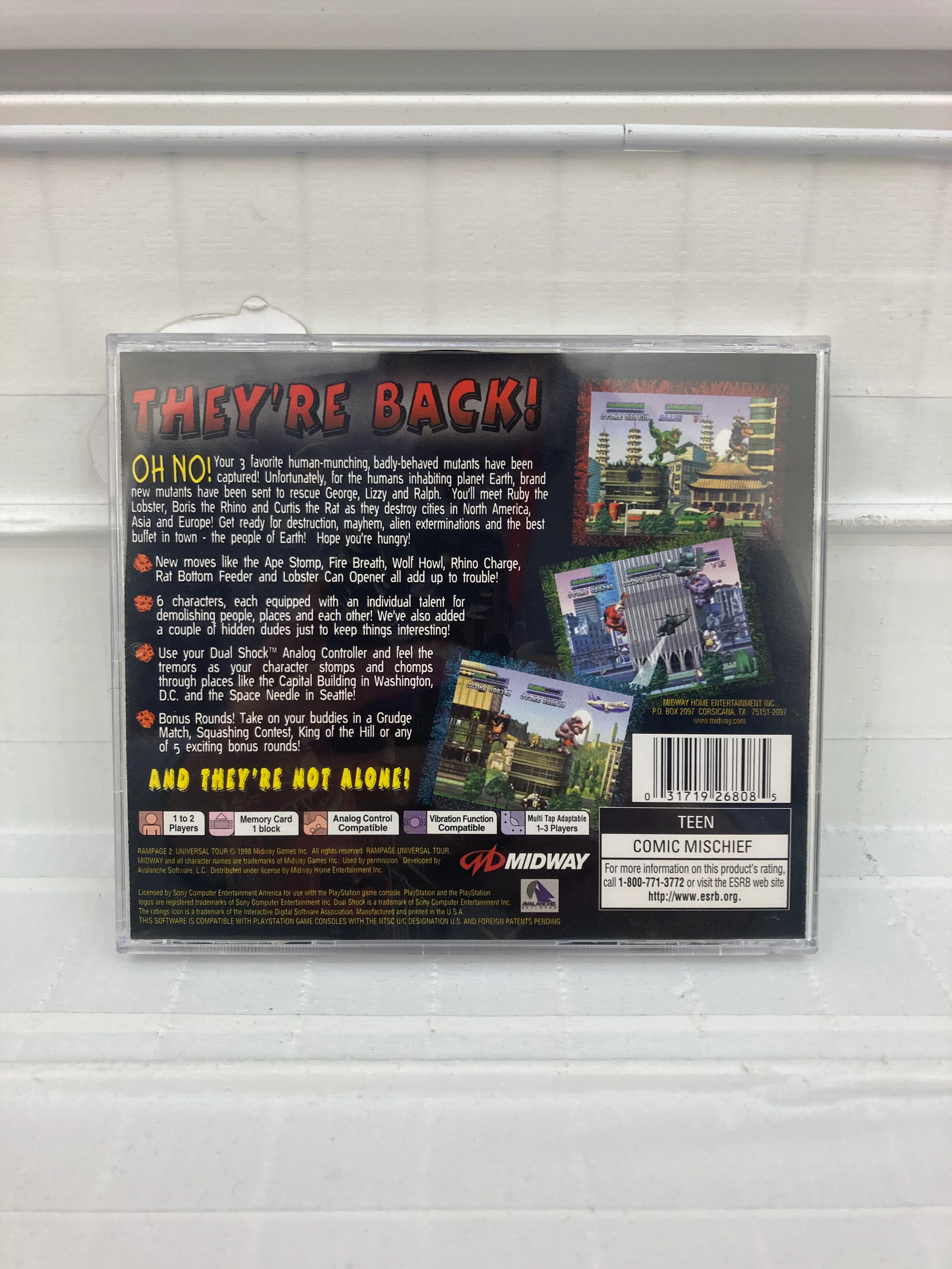 Rampage 2 Universal Tour - Playstation - Image 2