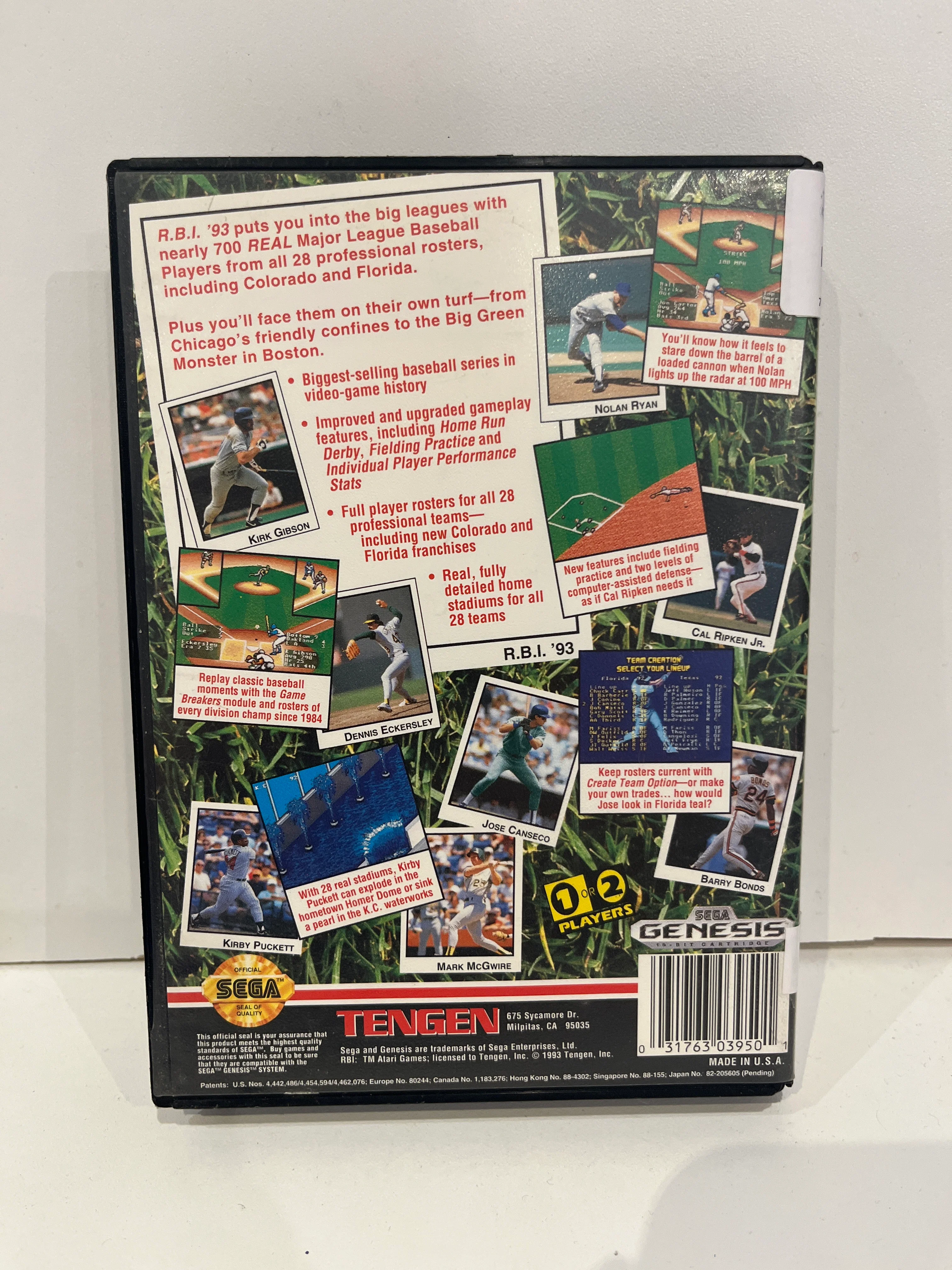 RBI Baseball 93 - Sega Genesis - Image 2