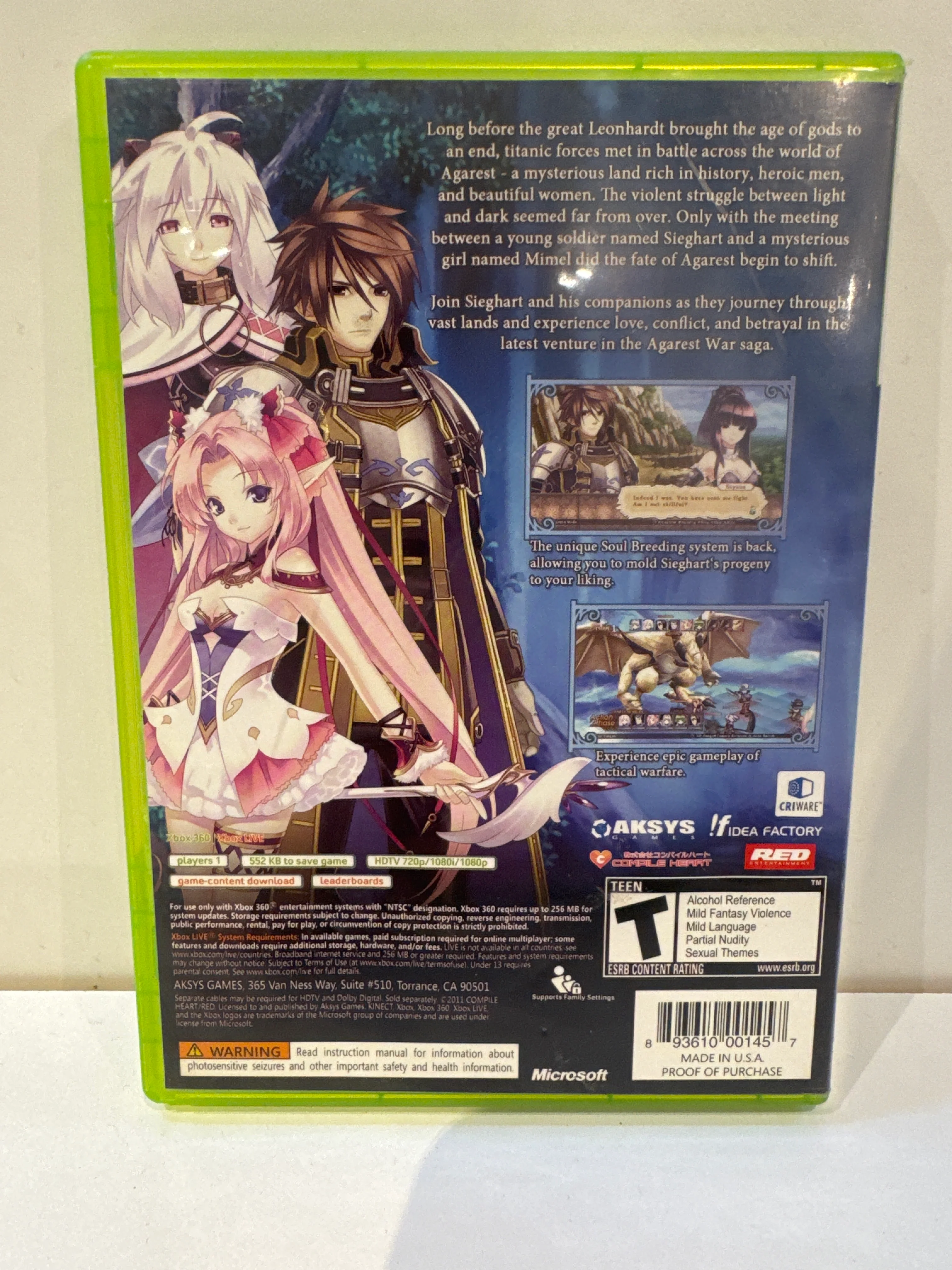 Record of Agarest War Zero - Xbox 360 - Image 2