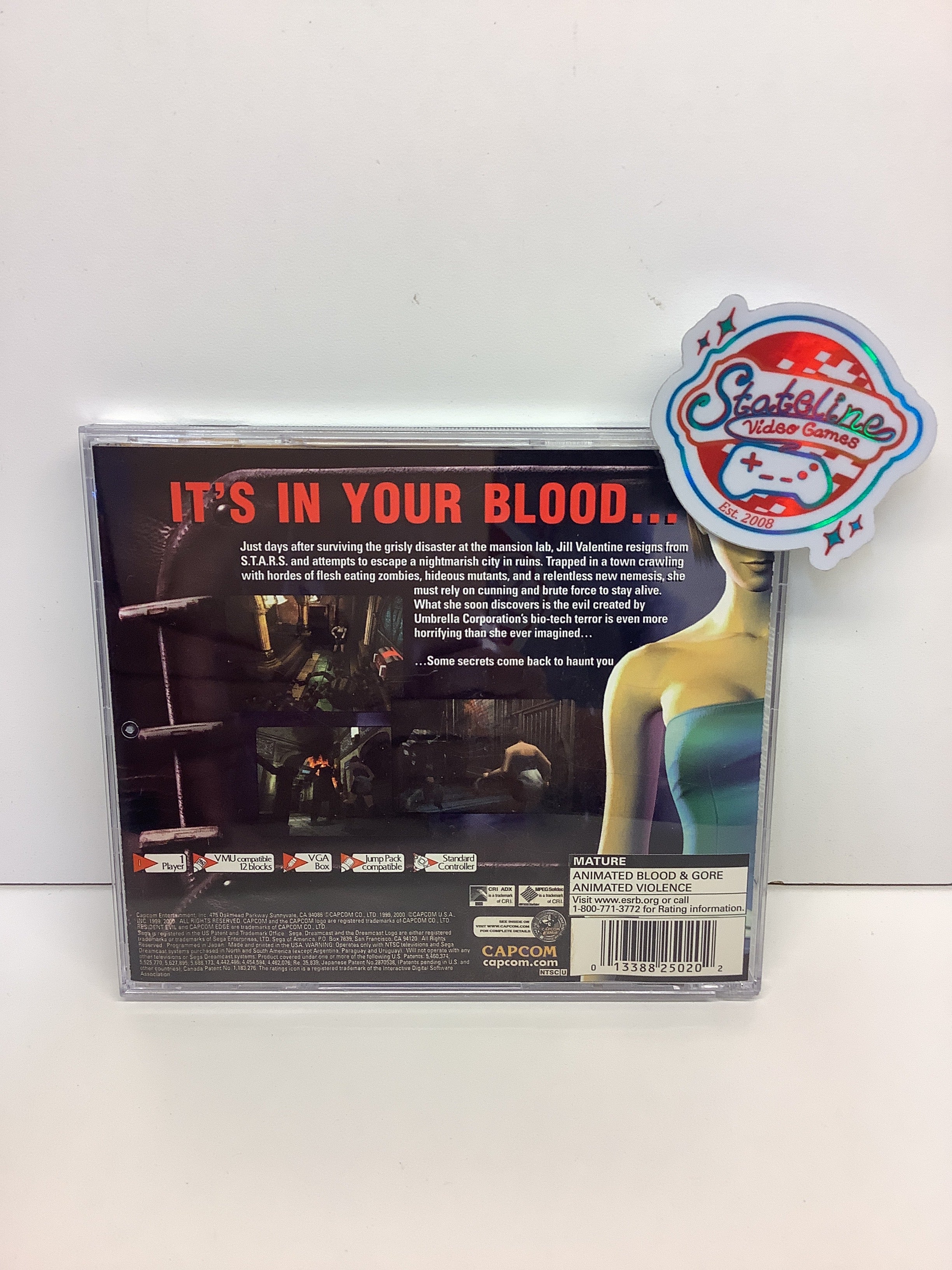 Resident Evil 3 Nemesis - Sega Dreamcast - Image 2