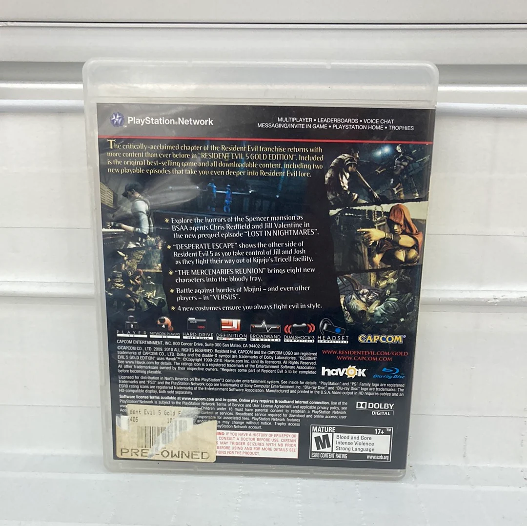 Resident Evil 5 [Gold Edition] - Playstation 3 - Image 2