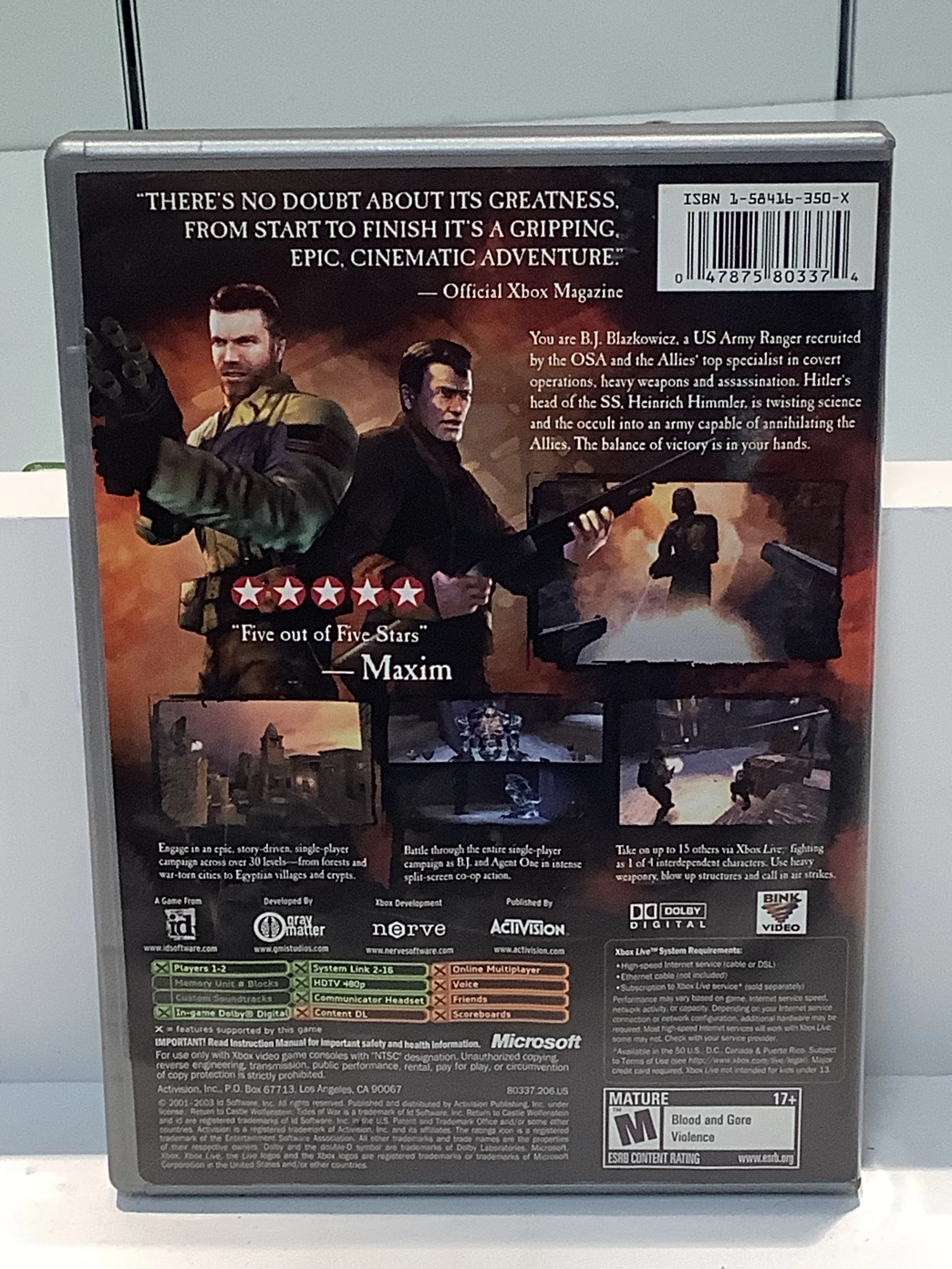 Return to Castle Wolfenstein [Platinum Hits] - Xbox - Image 2