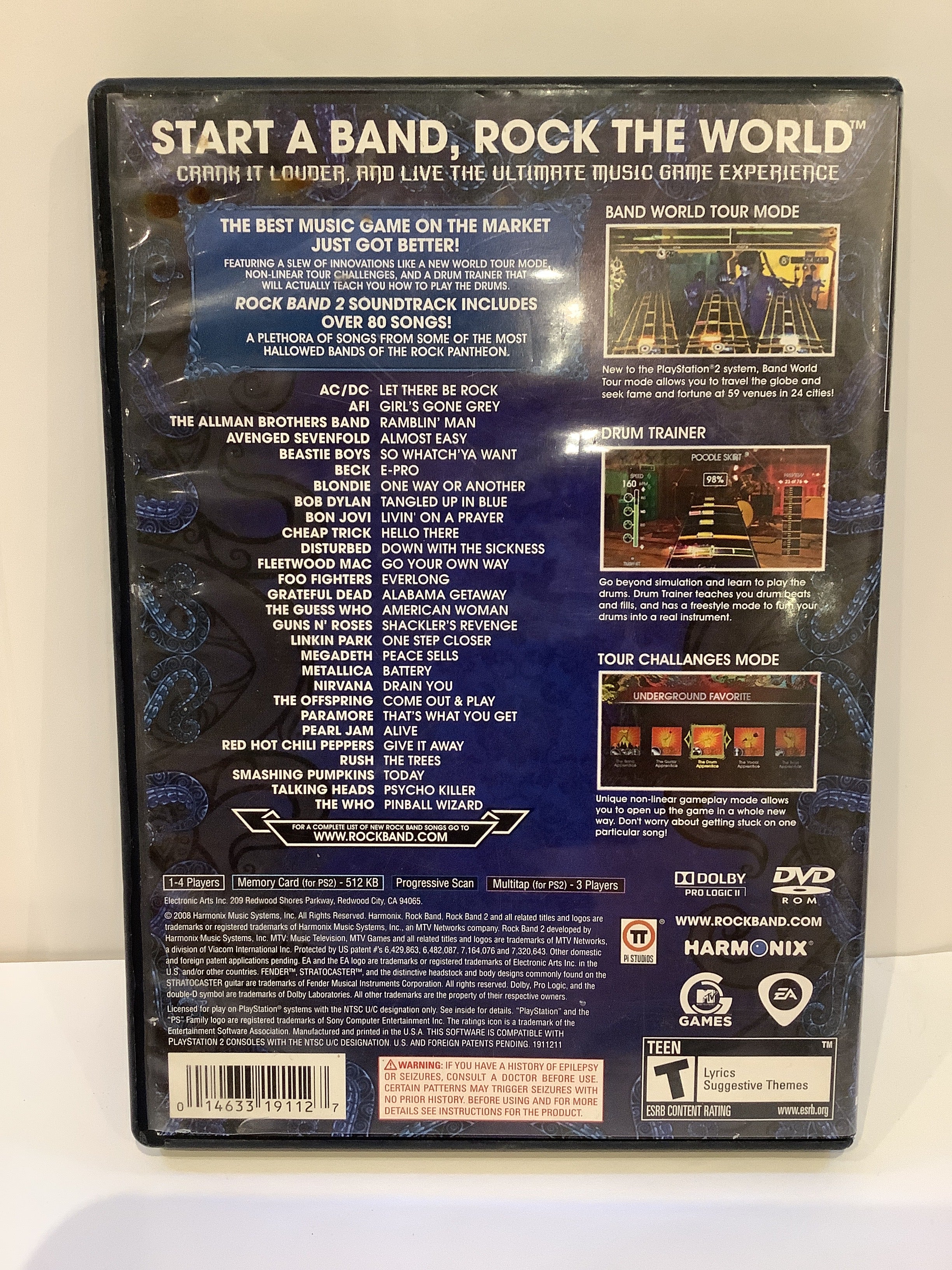 Rock Band 2 (Game Only) - Playstation 2 - Image 2