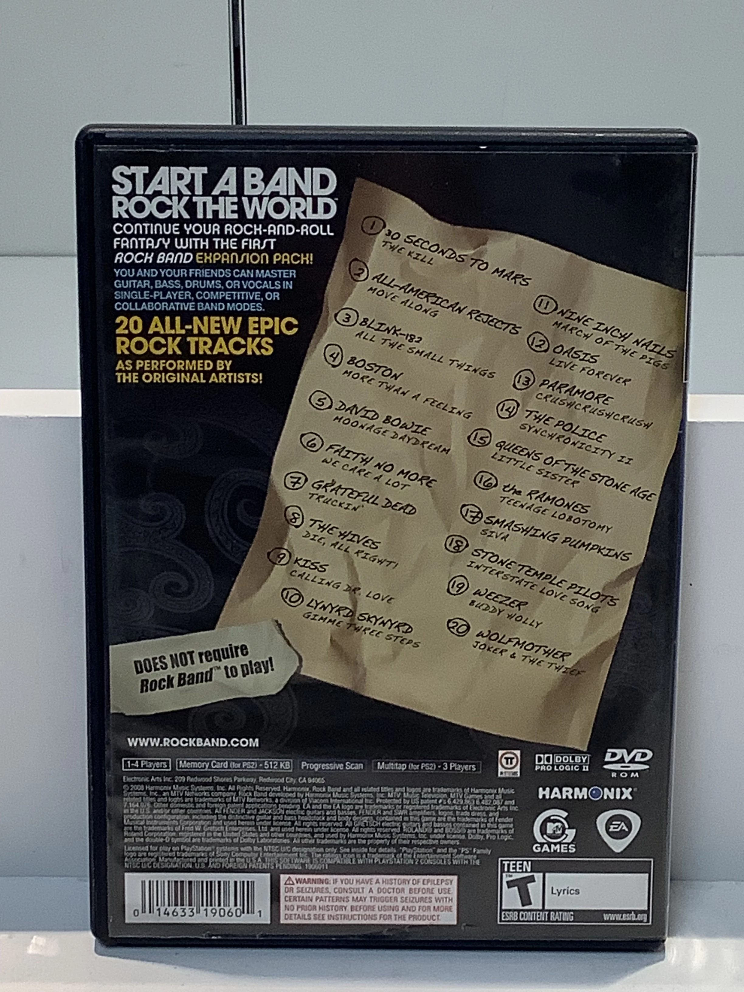 Rock Band Track Pack Volume 1 - Playstation 2 - Image 2