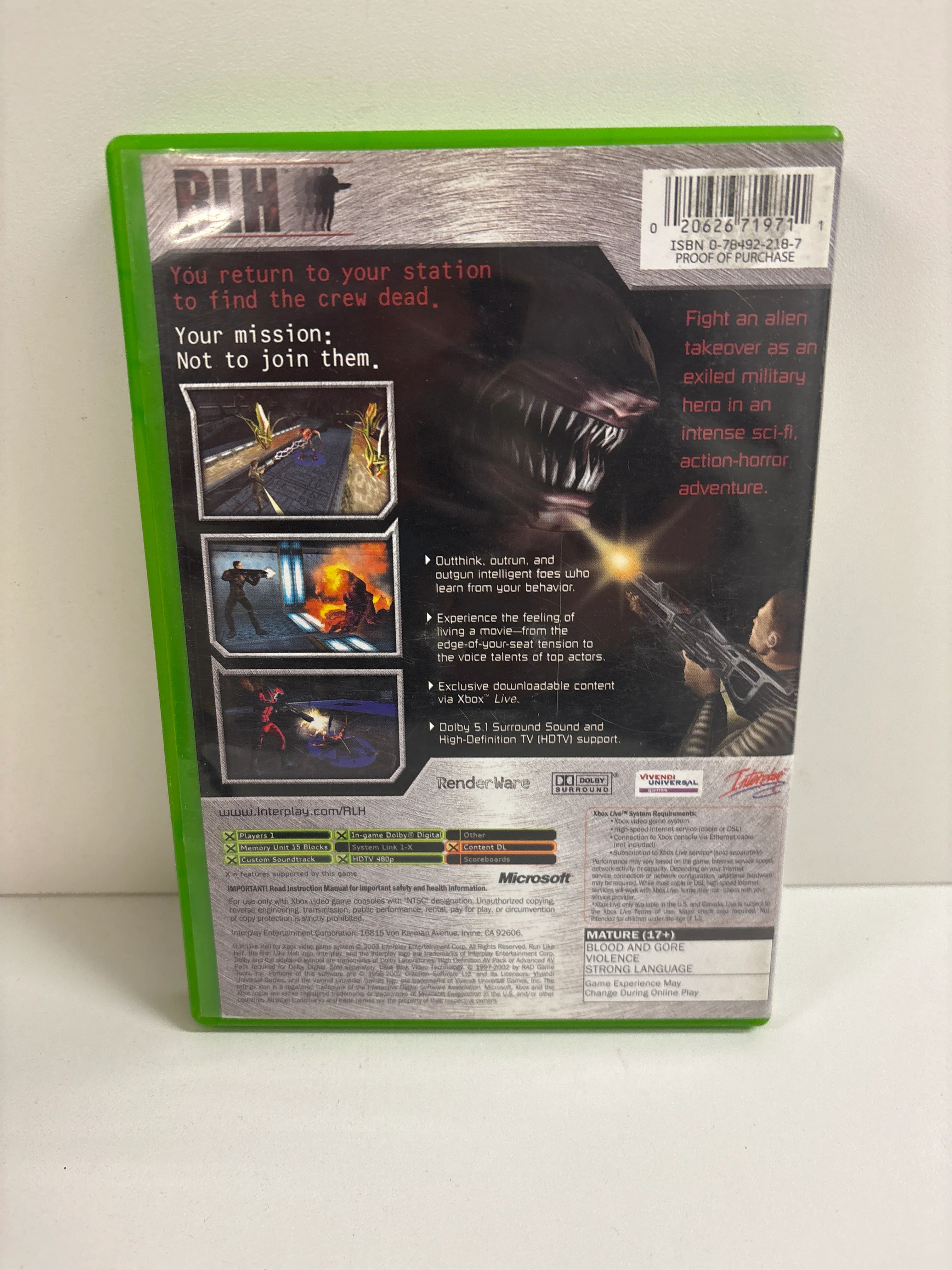 Run Like Hell - Xbox - Image 3
