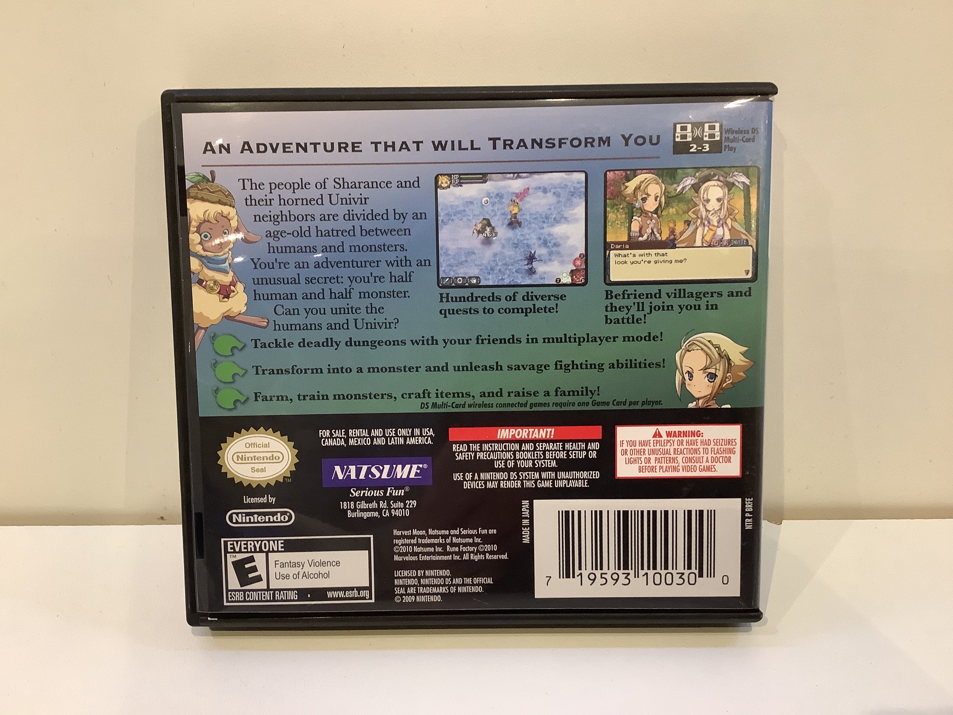 Rune Factory 3: A Fantasy Harvest Moon - Nintendo DS - Image 2