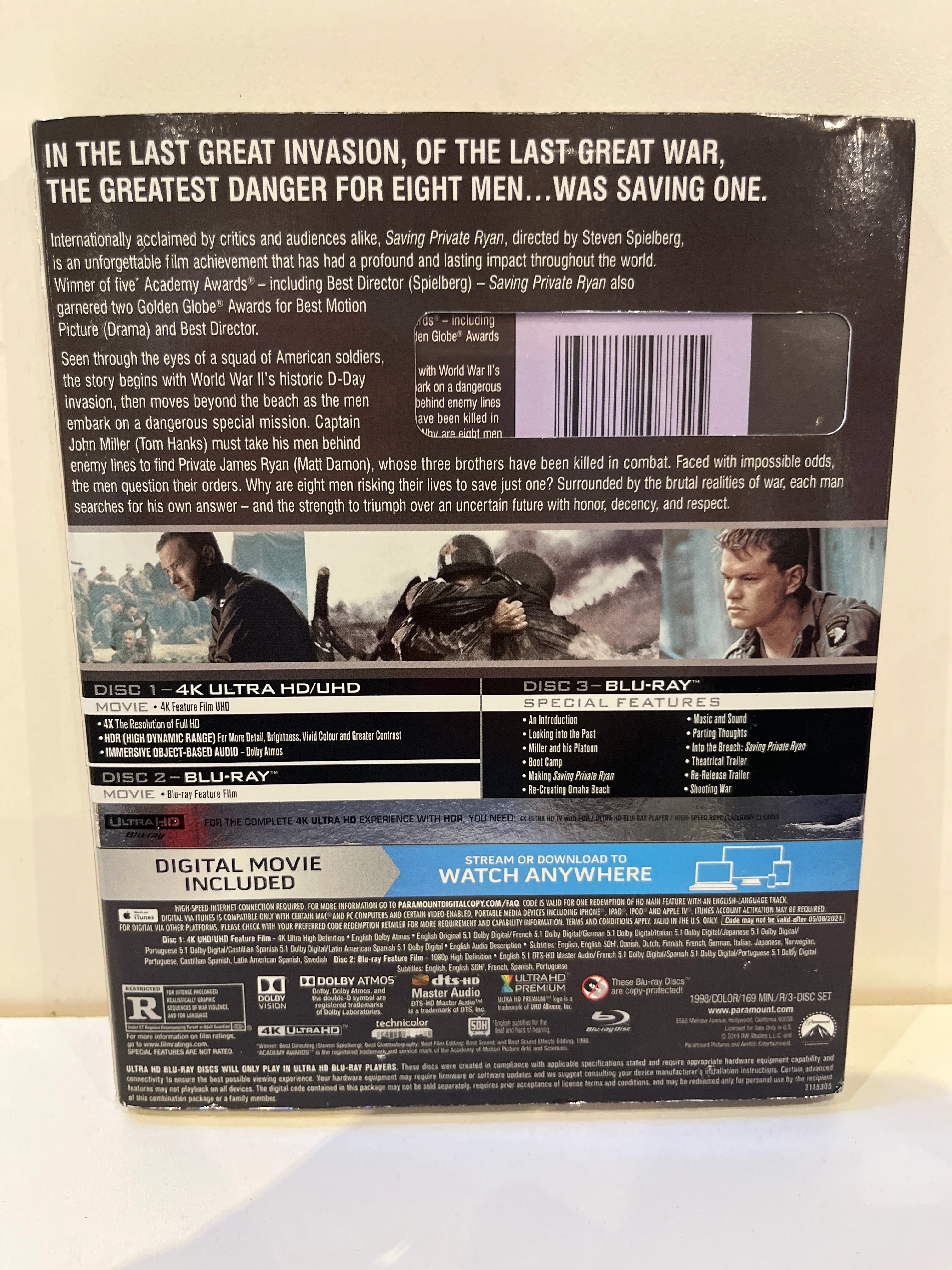 Saving Private Ryan 4K - Blu-Ray - Image 2