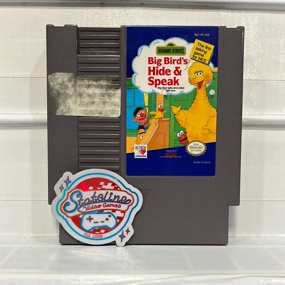 Sesame Street Big Bird's Hide and Speak - NES