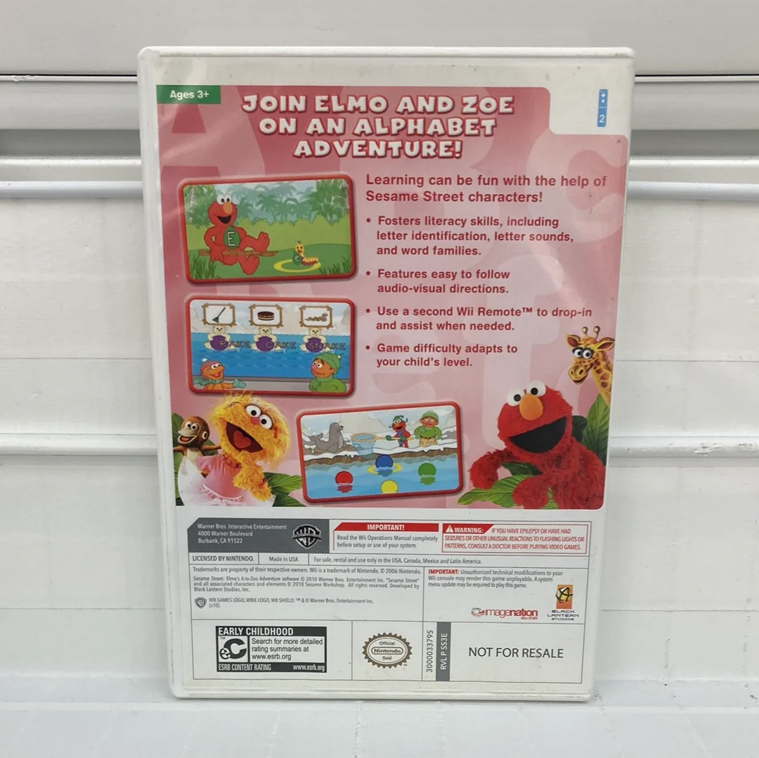 Sesame Street: Elmo's A-To-Zoo Adventure - Wii - Image 2