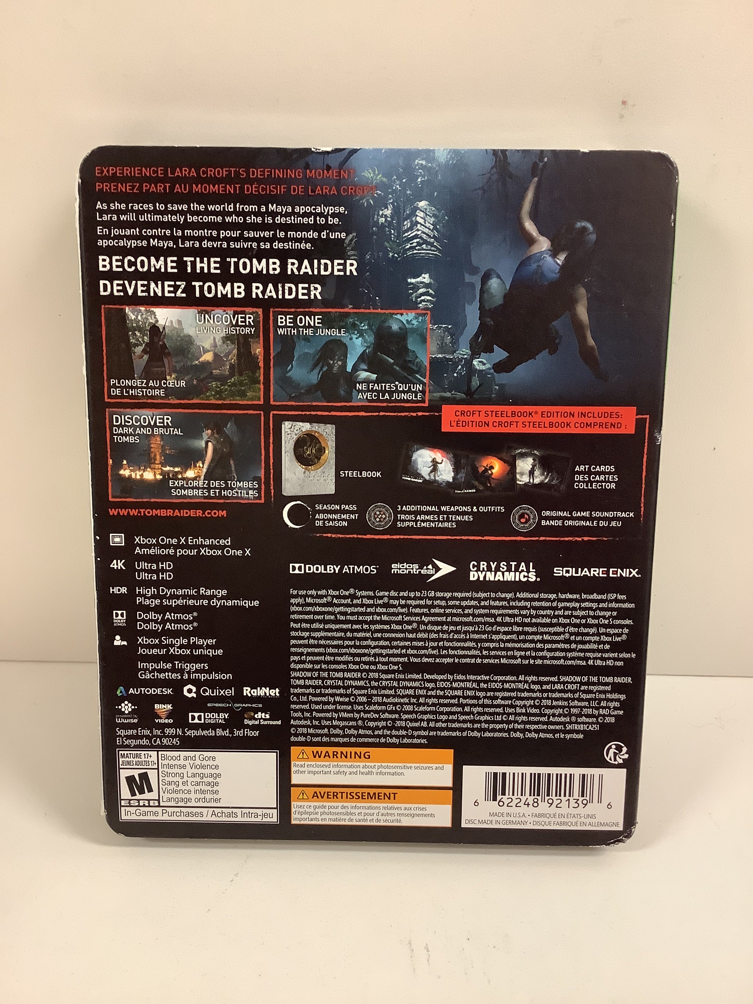 Shadow of the Tomb Raider [Croft Steelbook Edition] - Xbox One - Image 2