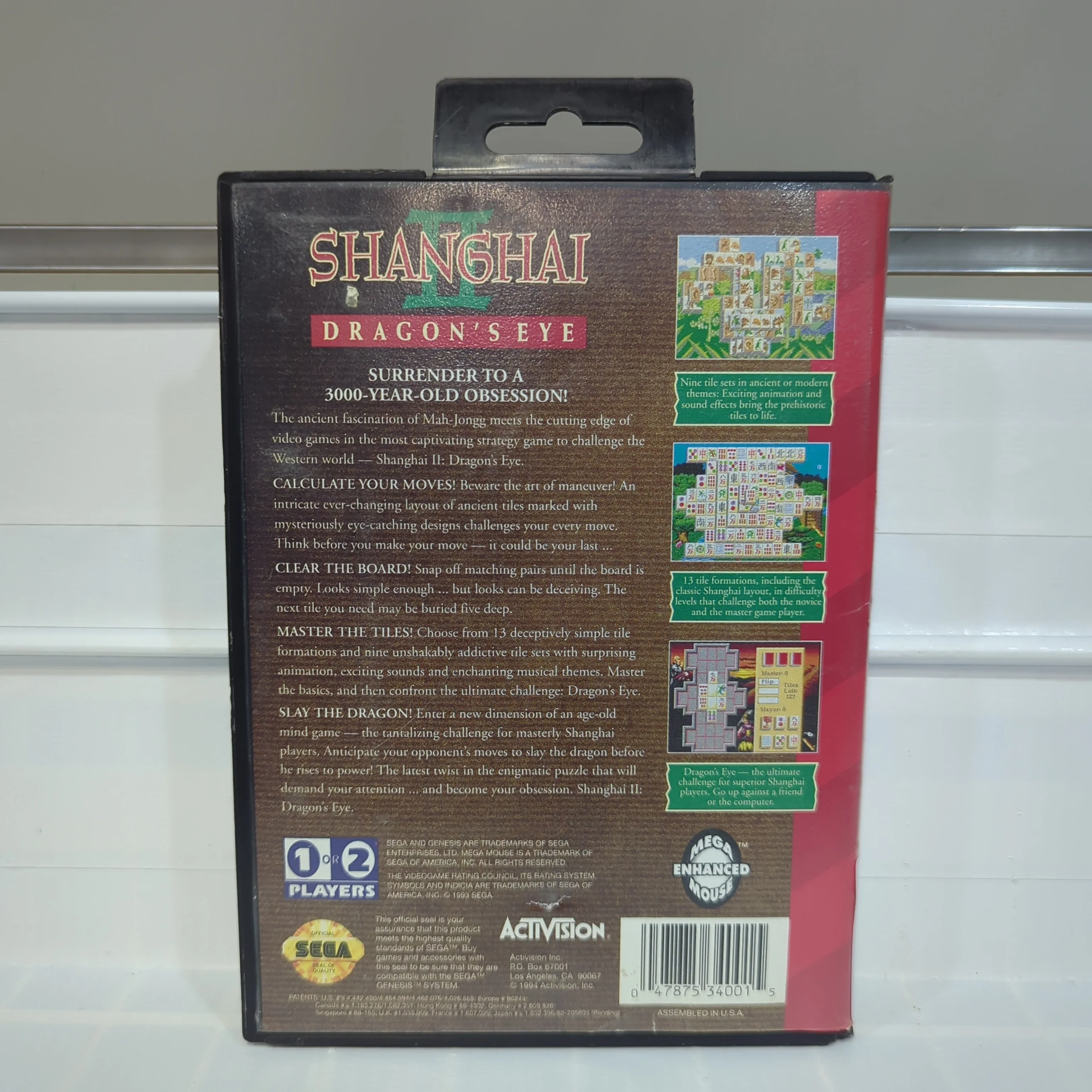 Shanghai II Dragon's Eye - Sega Genesis - Image 2