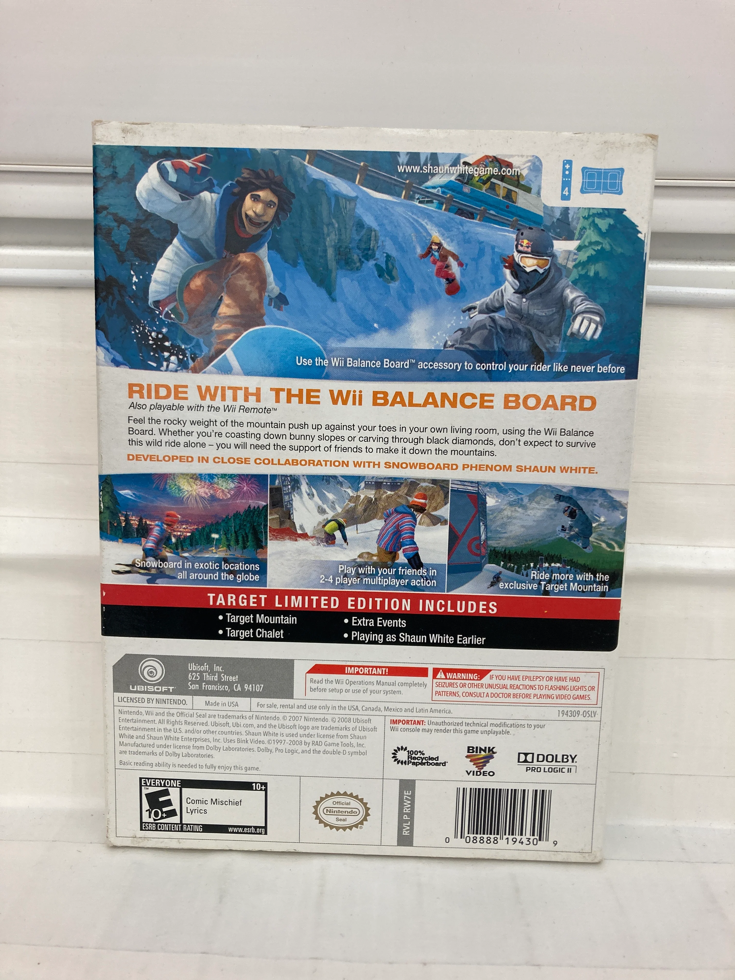 Shaun White Snowboarding Road Trip [Target Edition] - Wii - Image 2