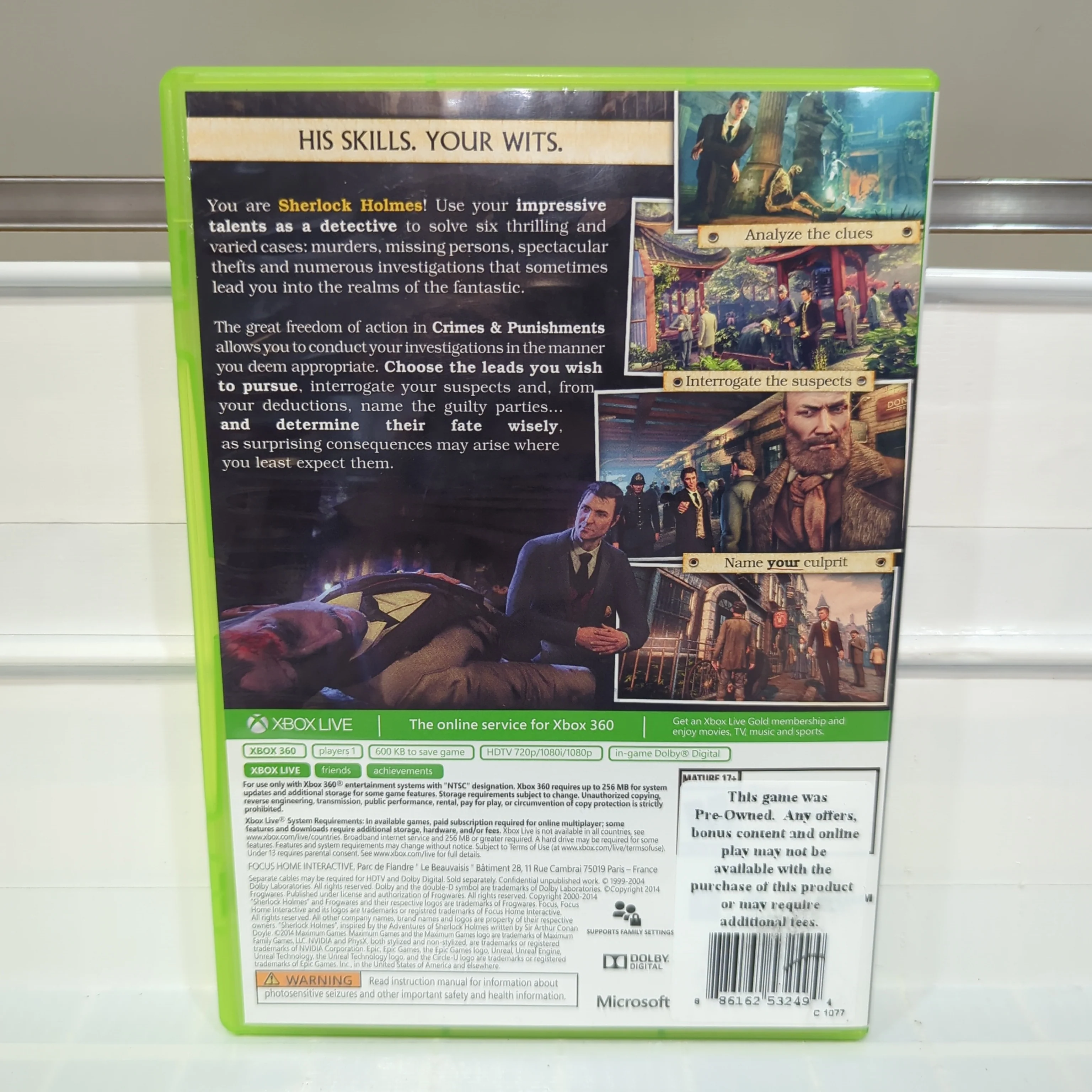 Sherlock Holmes: Crimes & Punishments - Xbox 360 - Image 2