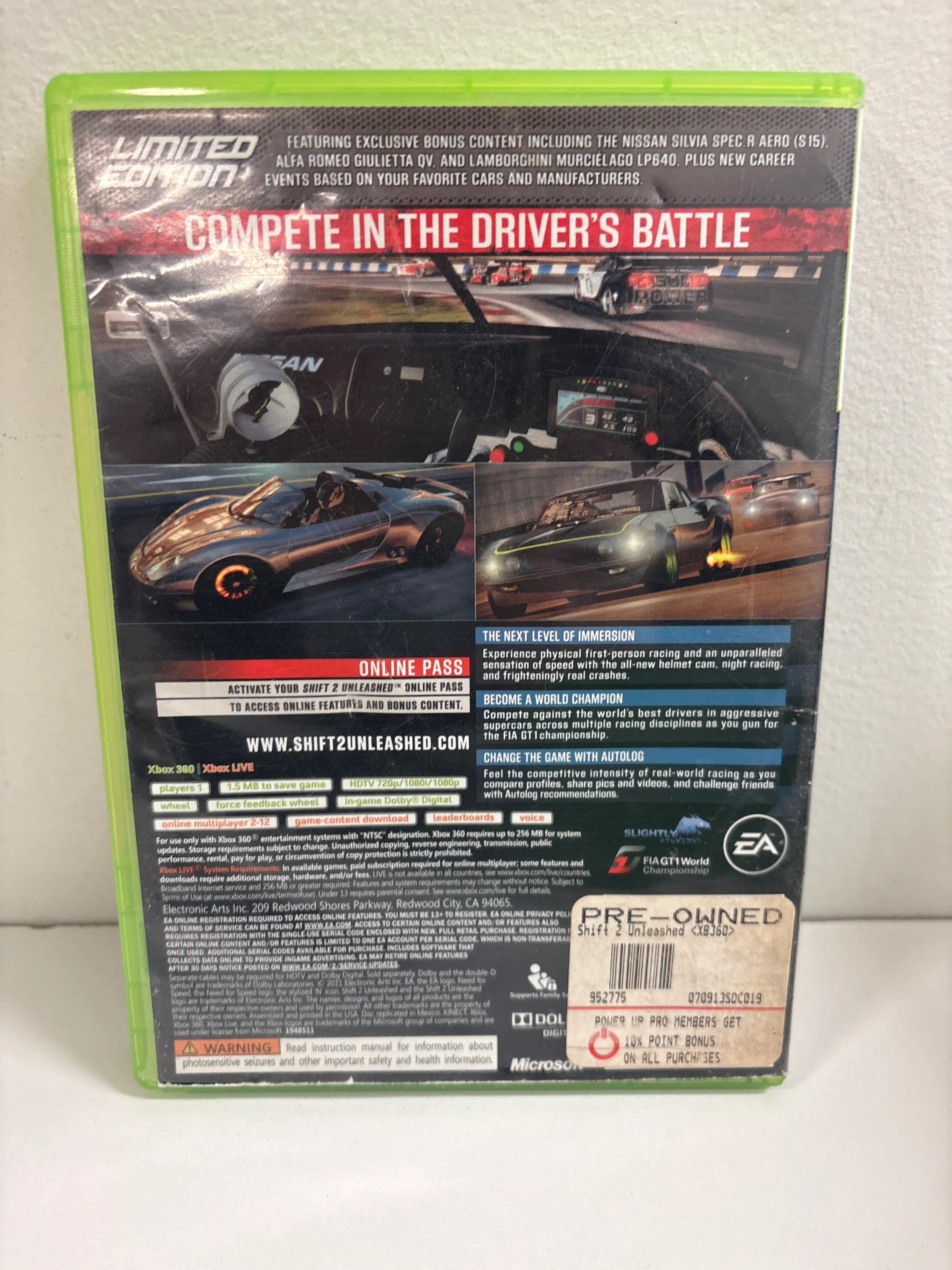 Shift 2 Unleashed [Limited Edition] - Xbox 360 - Image 2