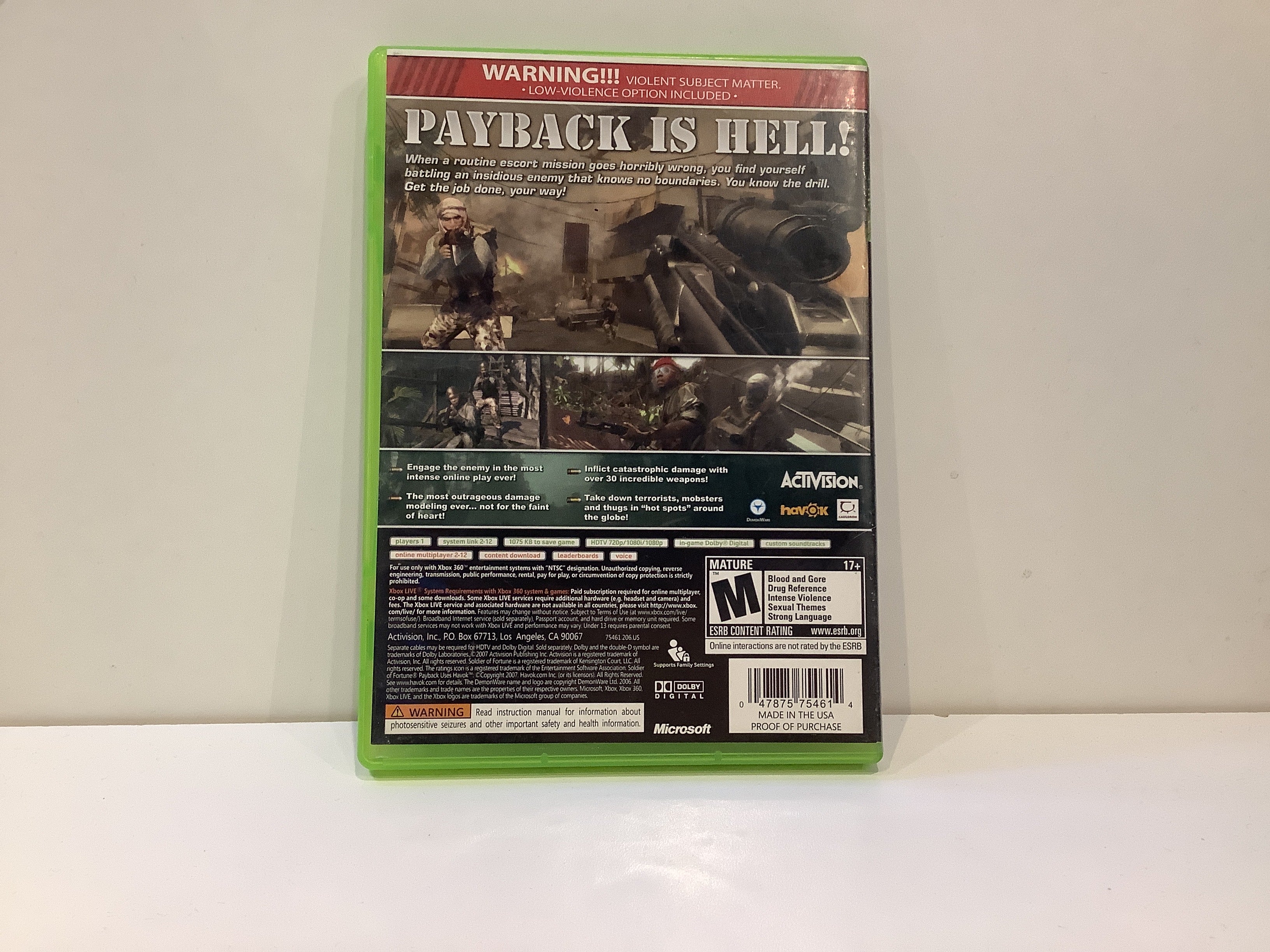 Soldier Of Fortune Payback - Xbox 360 - Image 2