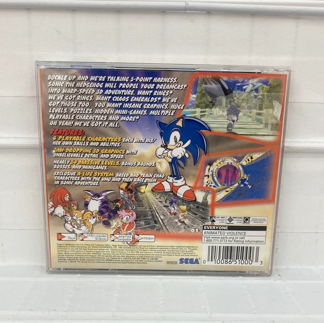 Sonic Adventure [Sega All Stars] - Sega Dreamcast - Image 2