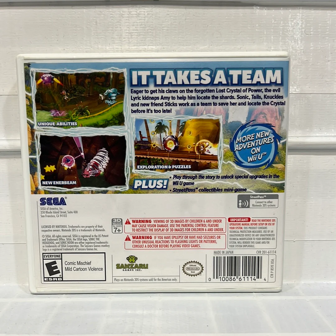 Sonic Boom: Shattered Crystal - Nintendo 3DS - Image 2