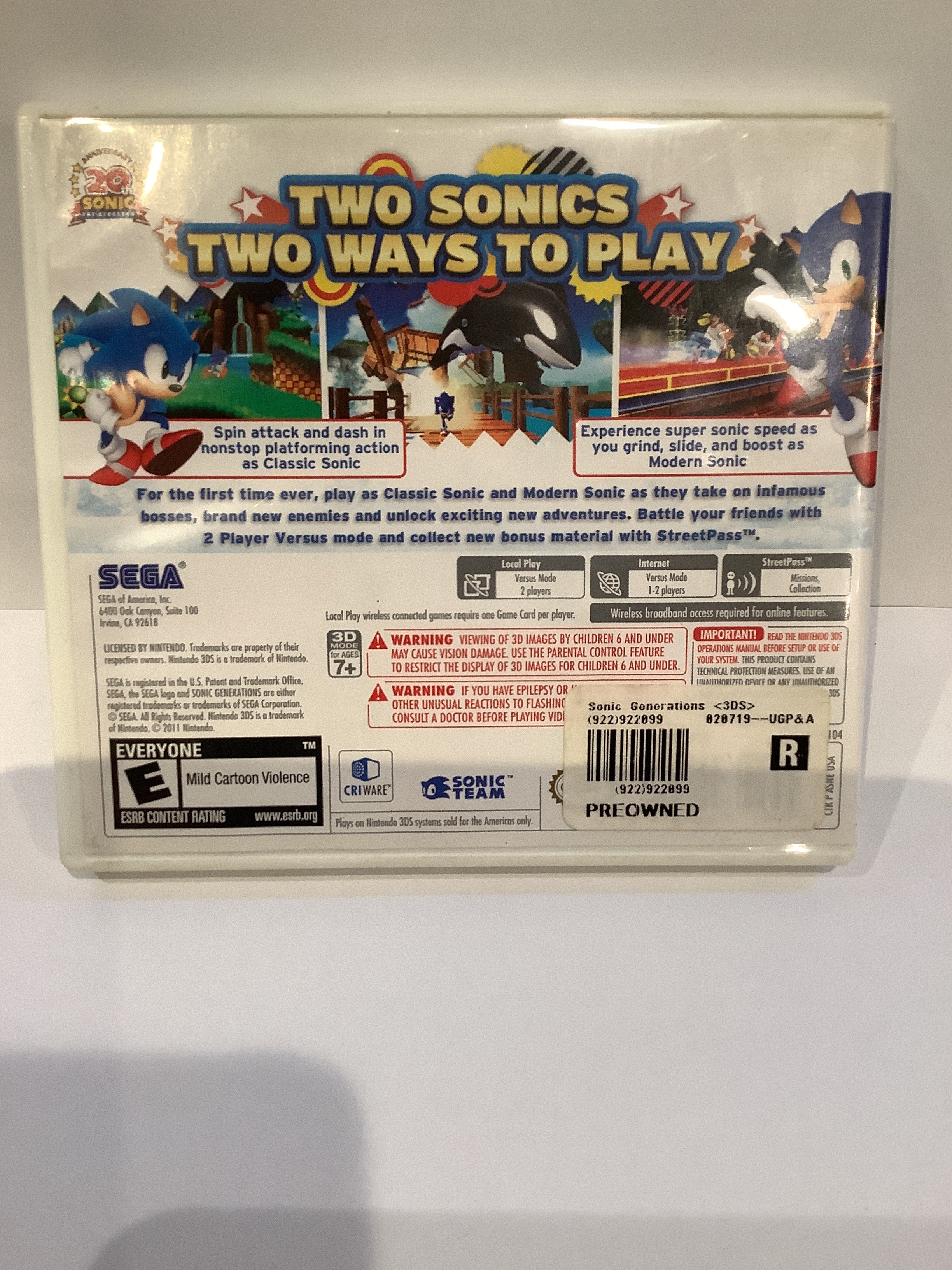 Sonic Generations - Nintendo 3DS - Image 2