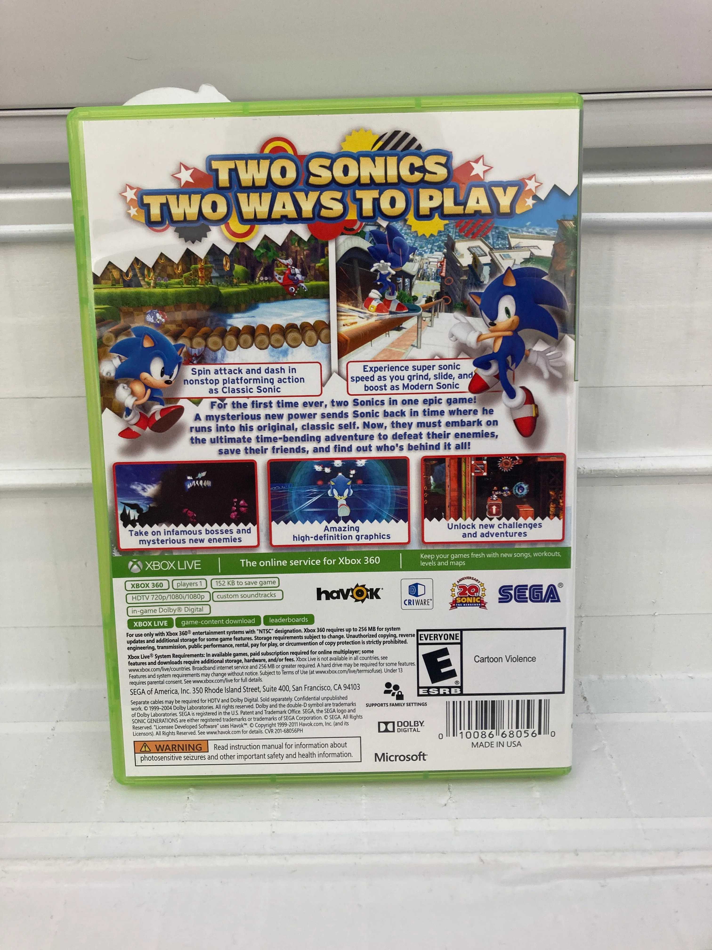 Sonic Generations [Platinum Hits] - Xbox 360 - Image 2