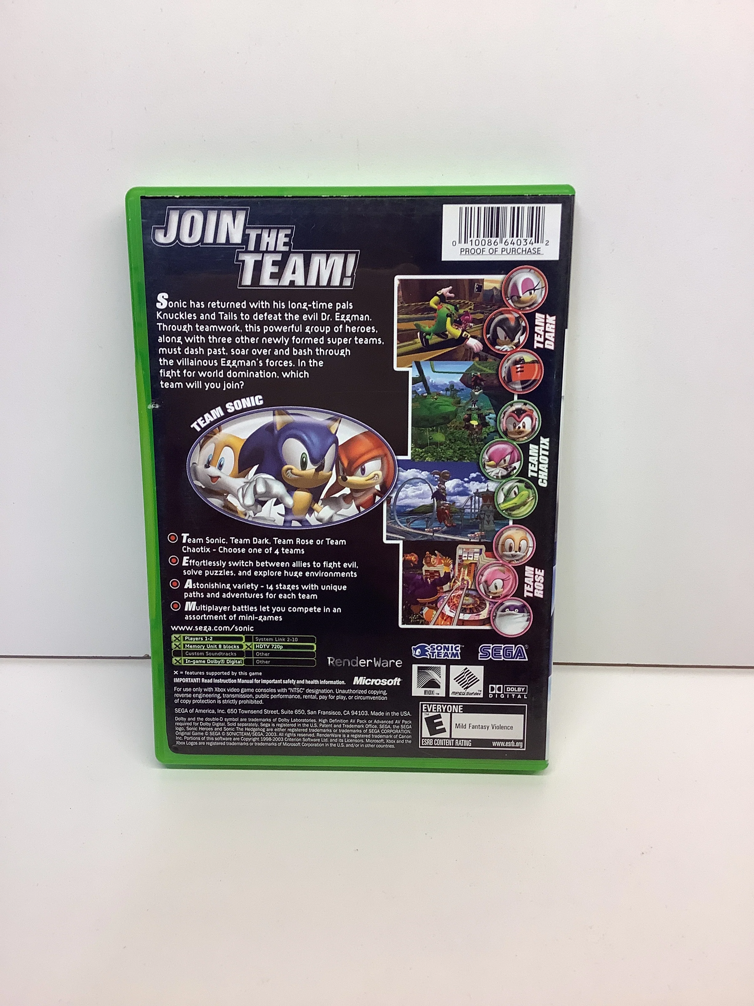 Sonic Heroes - Xbox - Image 2