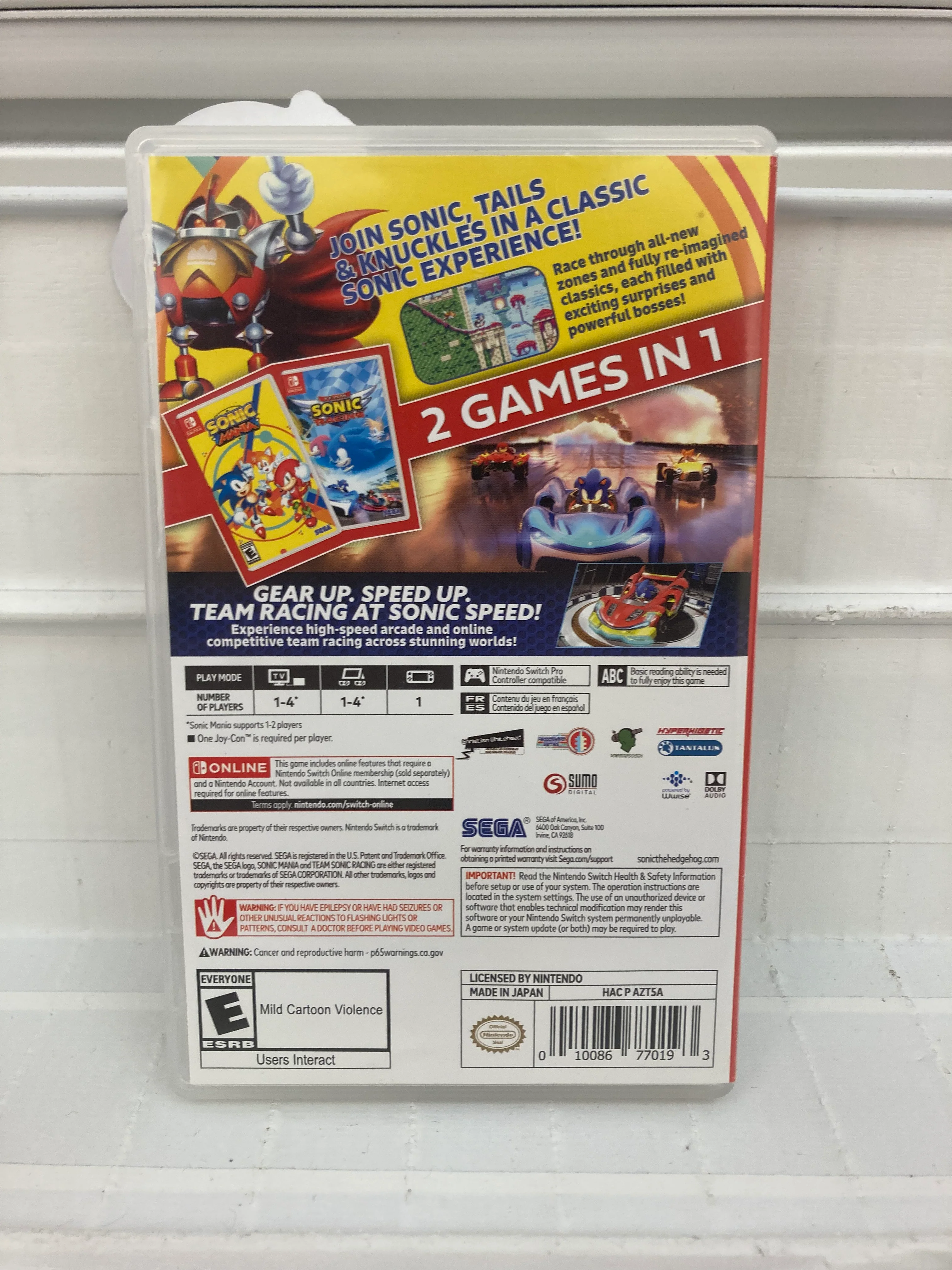 Sonic Mania + Team Sonic Racing Double Pack - Nintendo Switch - Image 2