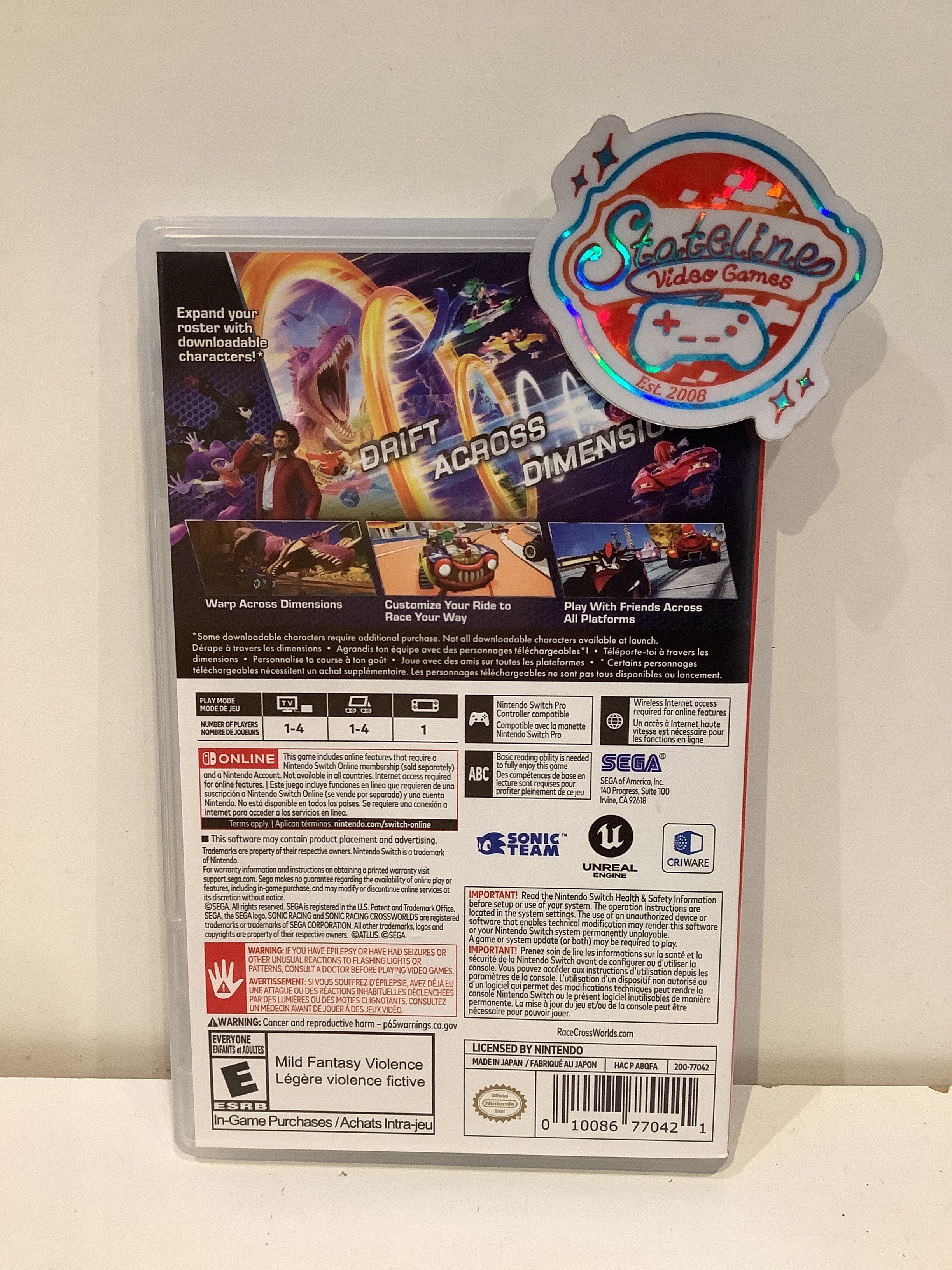 Sonic Racing: CrossWorlds - Nintendo Switch - Image 2
