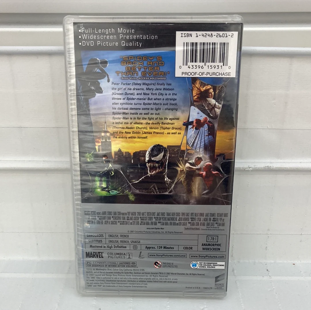 Spider-Man 3 [UMD] - PSP - Image 2