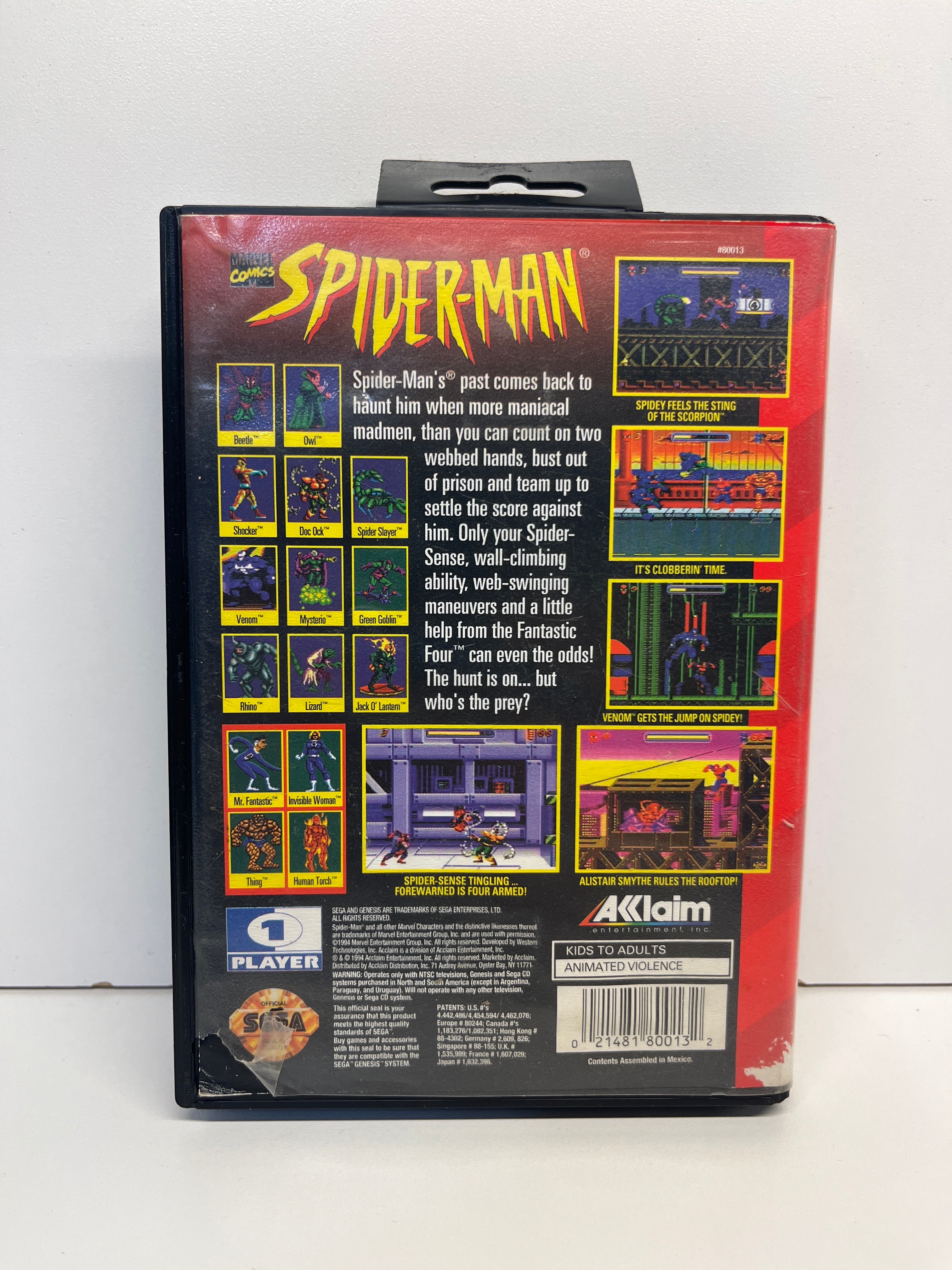 Spiderman Animated Series - Sega Genesis - Image 2