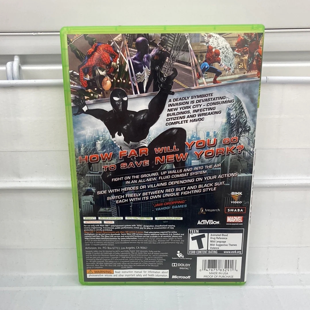 Spiderman Web of Shadows - Xbox 360 - Image 2