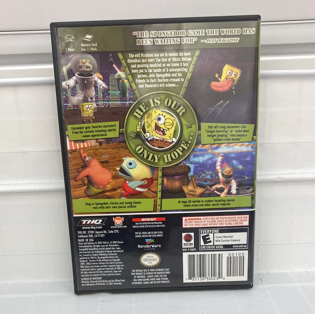 SpongeBob SquarePants Battle for Bikini Bottom - Gamecube - Image 2